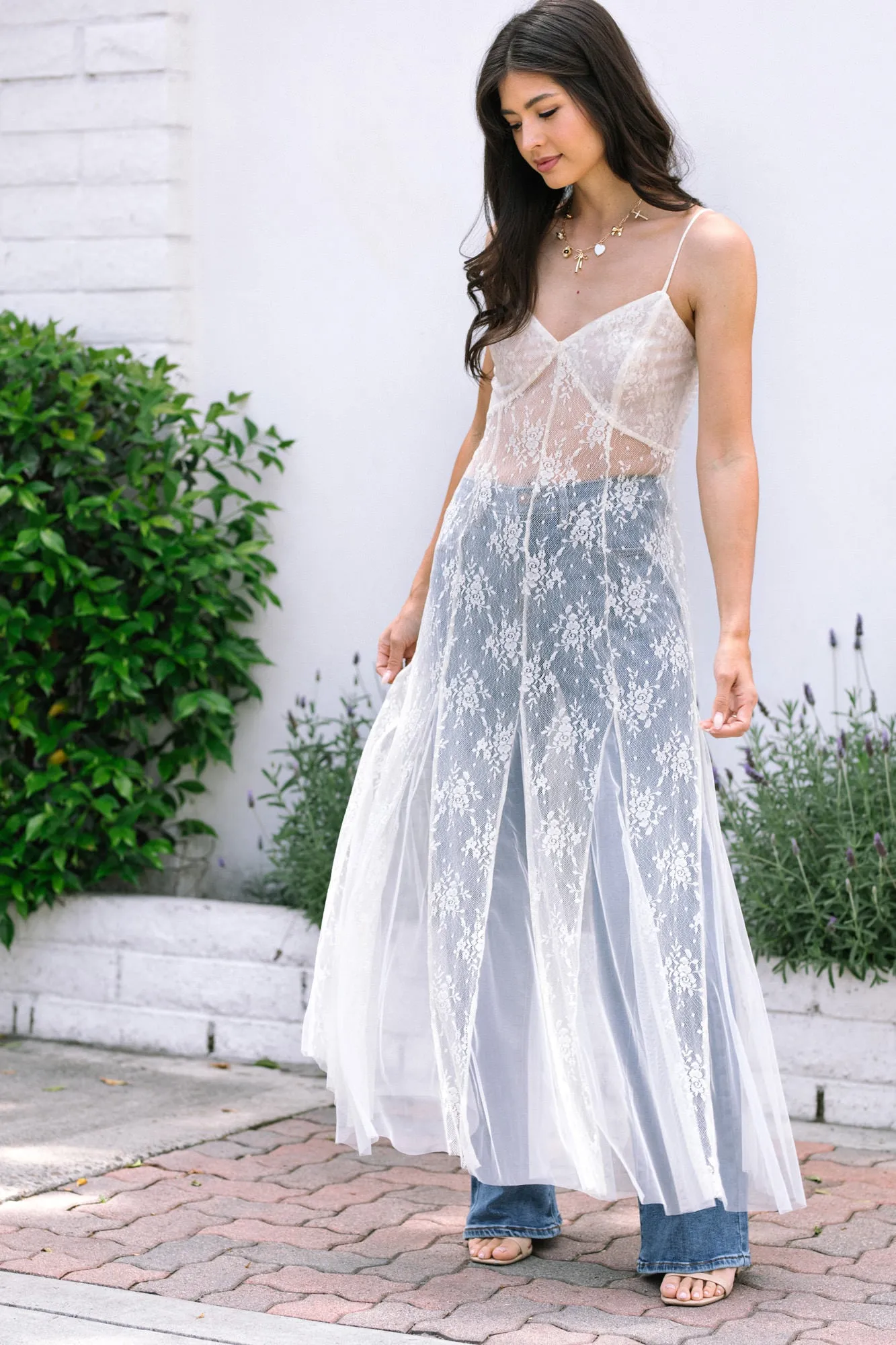 Angelica Sheer Maxi Dress sold by Morning Lavender product image thumbnail 2