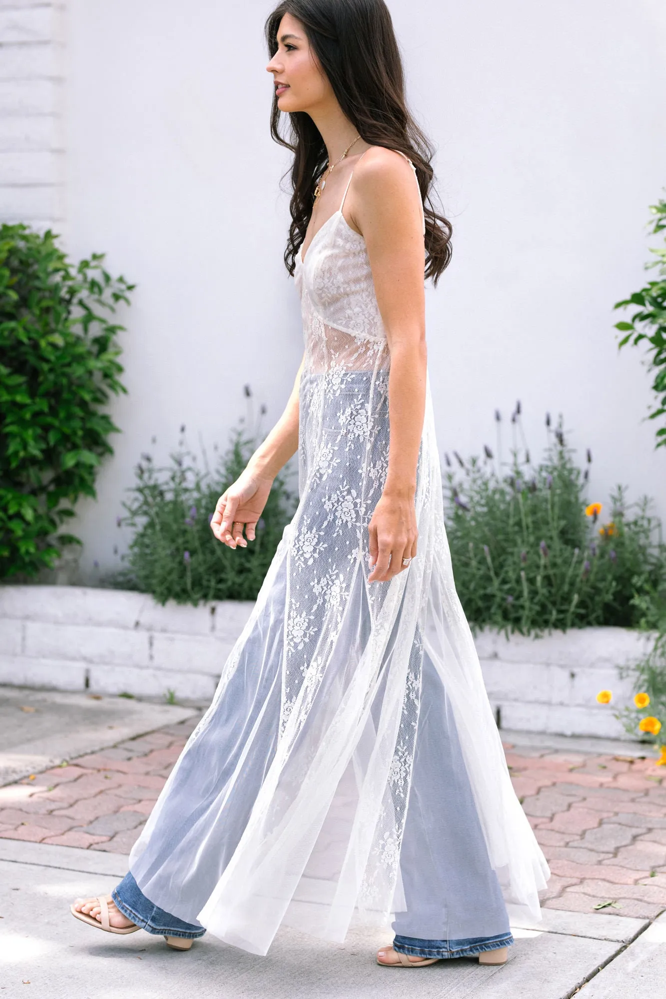 Angelica Sheer Maxi Dress sold by Morning Lavender product image thumbnail 3