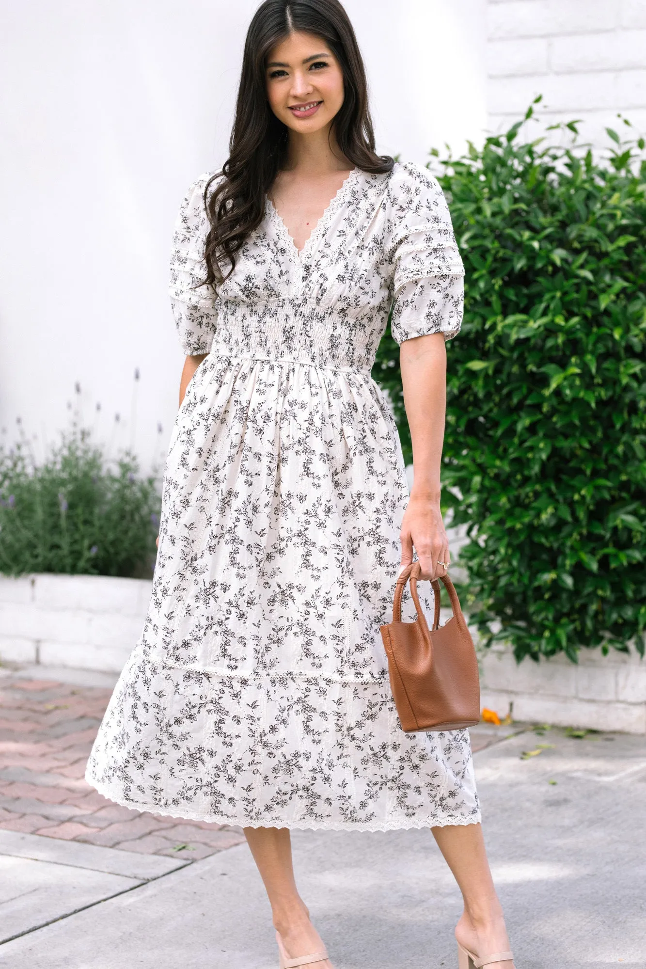 Andrea Puff Sleeve Dress sold by Morning Lavender