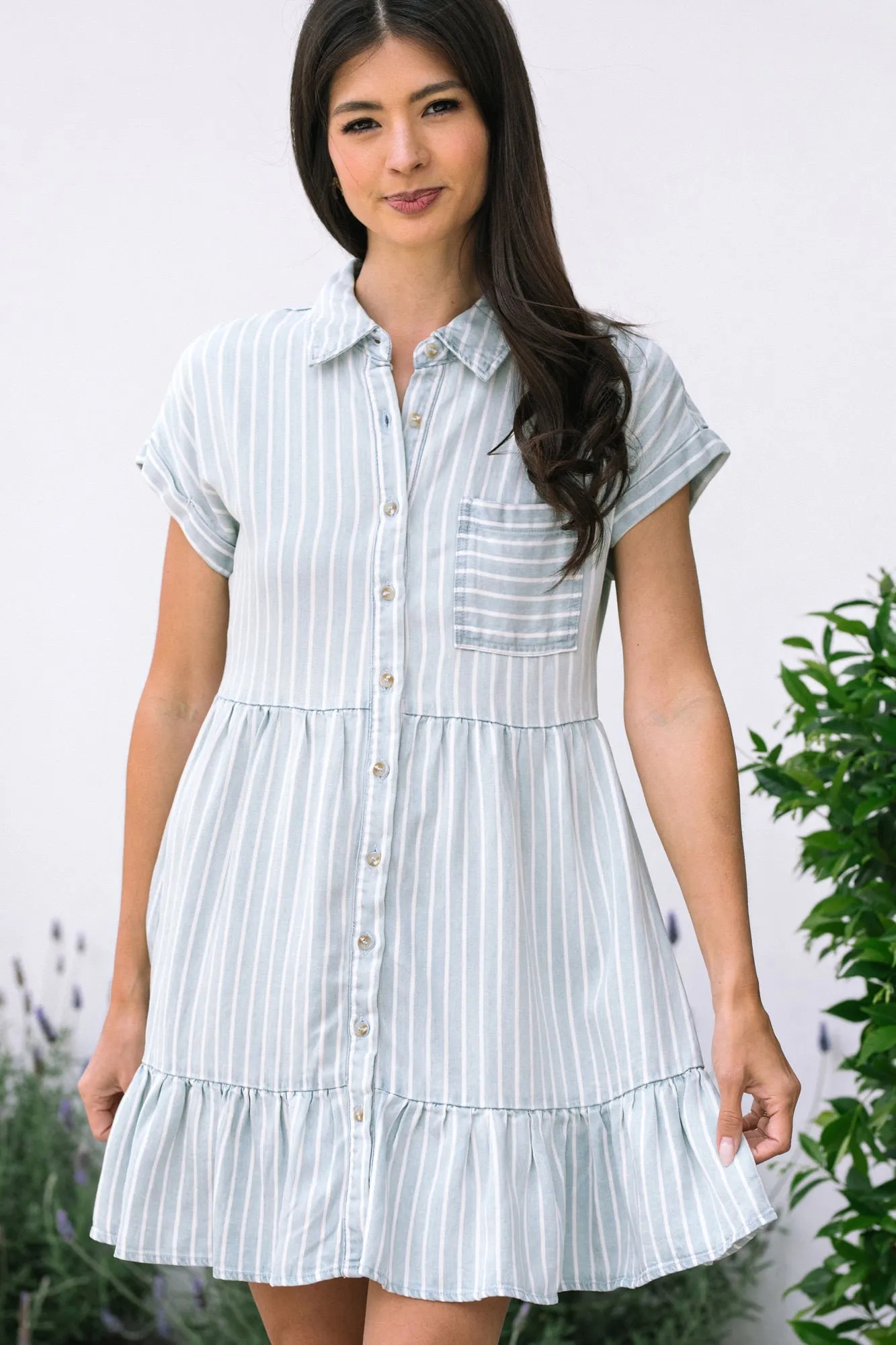 Caitlin Buttoned Mini Dress sold by Morning Lavender product image thumbnail 2