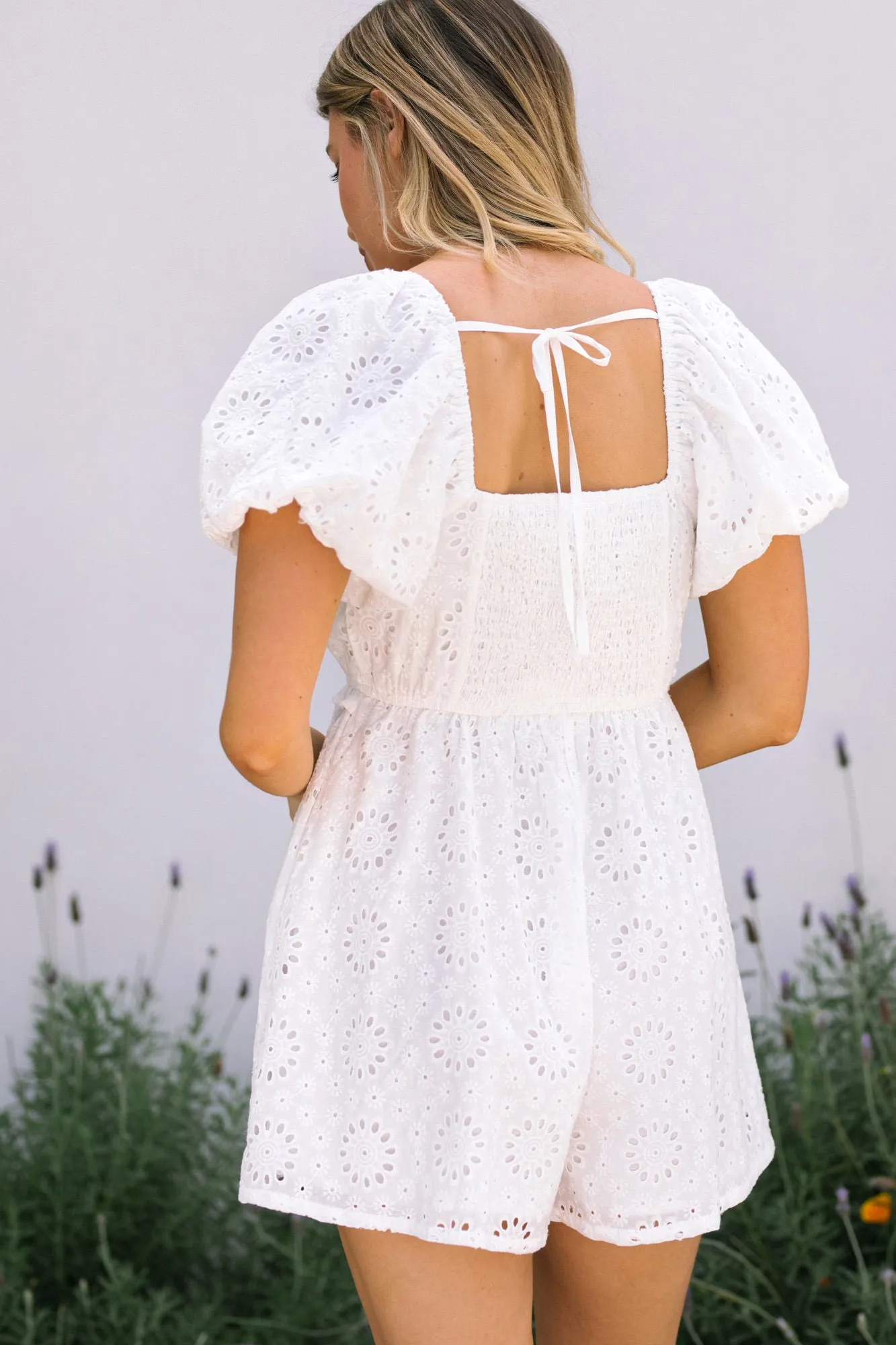 Valentina Puff Sleeve Romper sold by Morning Lavender product image thumbnail 4