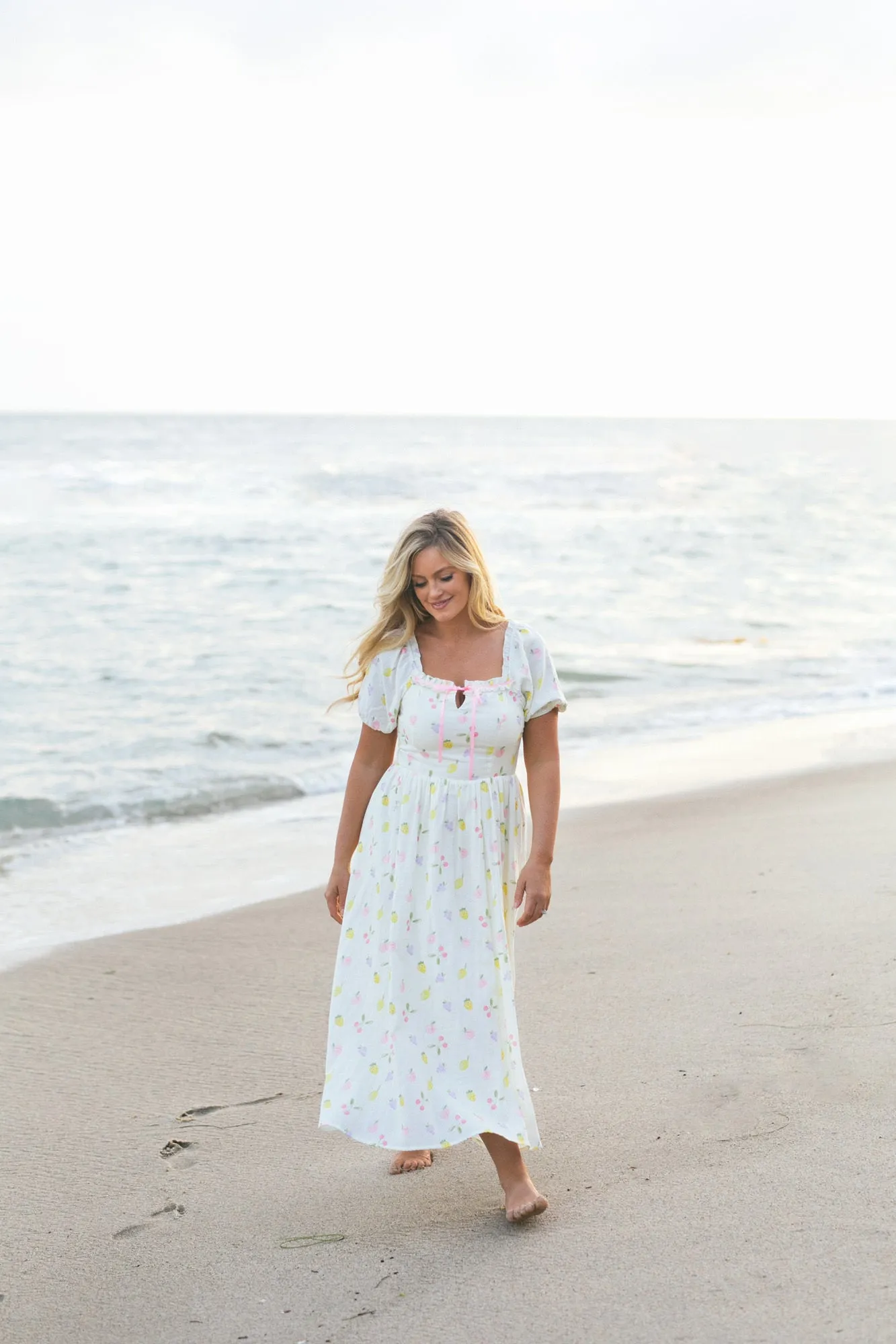 Juliet Fruit Midi Dress sold by Morning Lavender