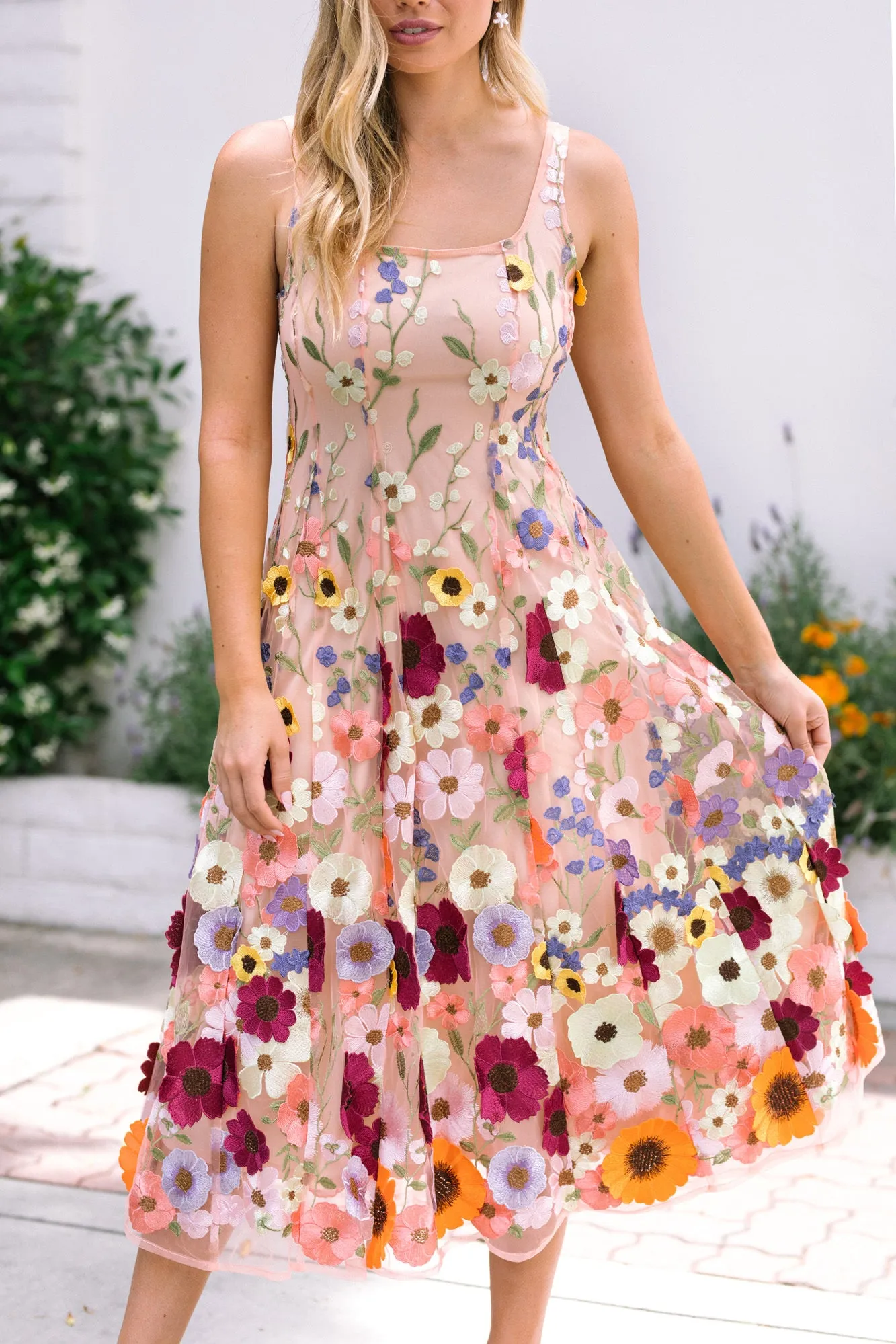 Anastasia Floral Midi Dress sold by Morning Lavender product image thumbnail 4