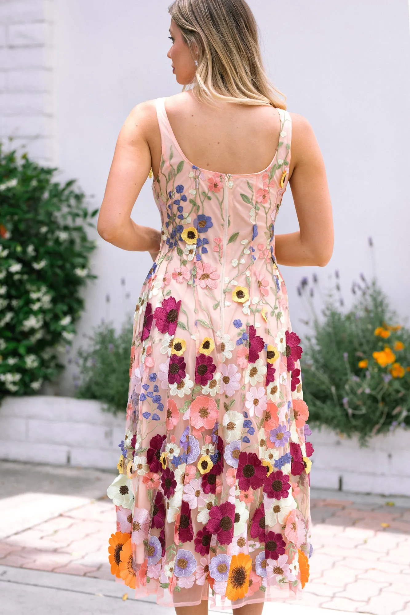 Anastasia Floral Midi Dress sold by Morning Lavender product image thumbnail 5
