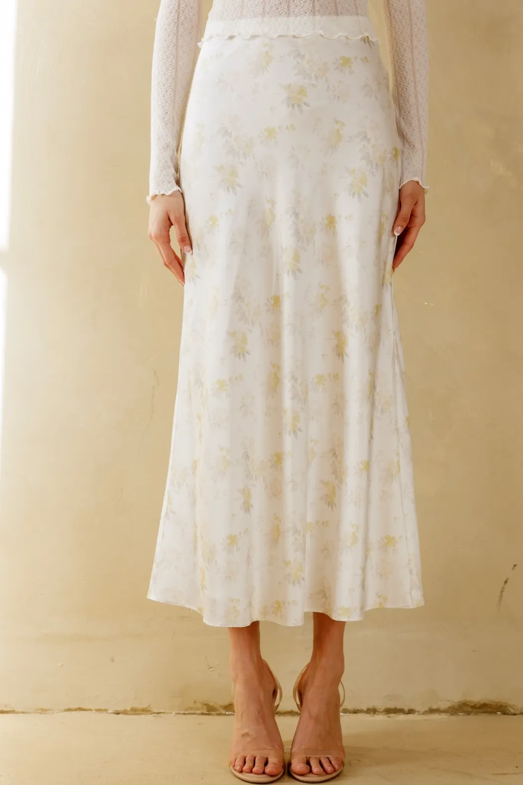 Sylvie Floral Slip Skirt sold by Morning Lavender