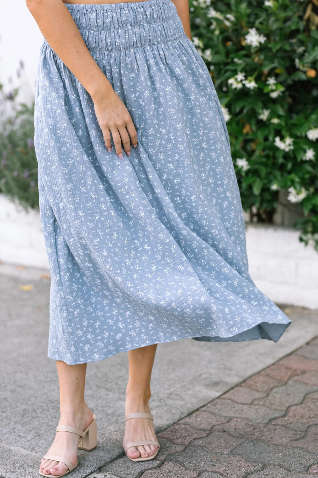 Marjorie Smocked Waist Skirt sold by Morning Lavender product image thumbnail 4