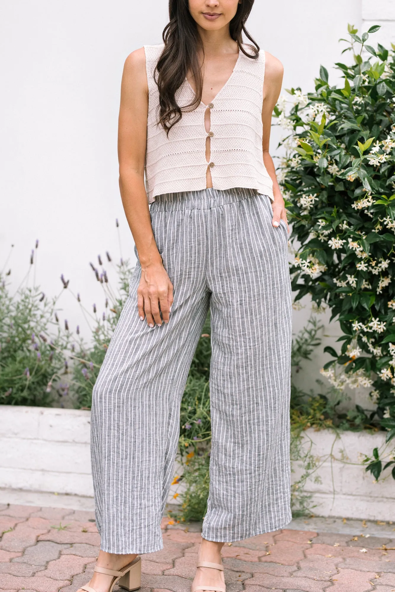 Tilda Striped Wide Leg Pants sold by Morning Lavender