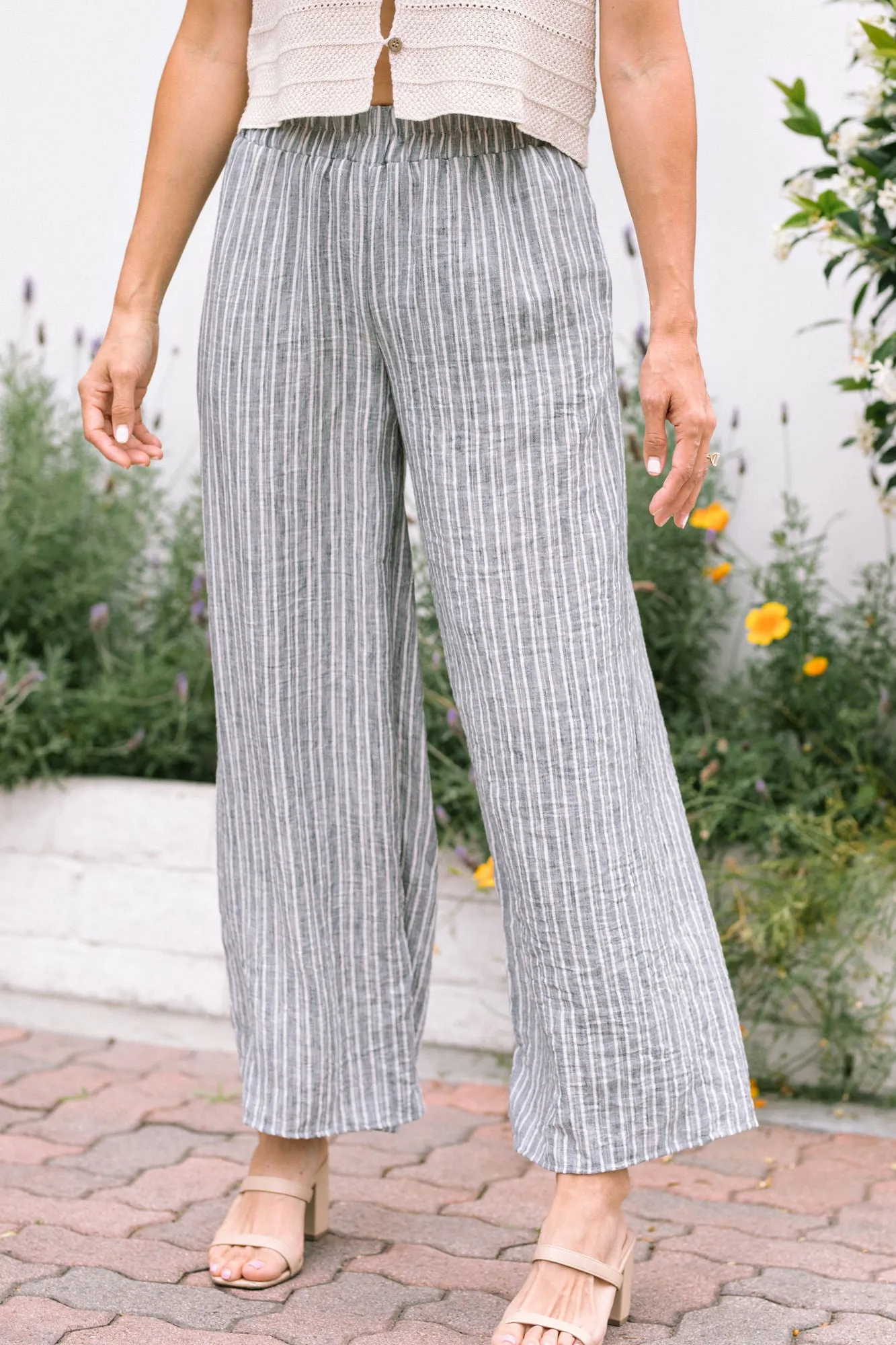 Tilda Striped Wide Leg Pants sold by Morning Lavender product image thumbnail 5