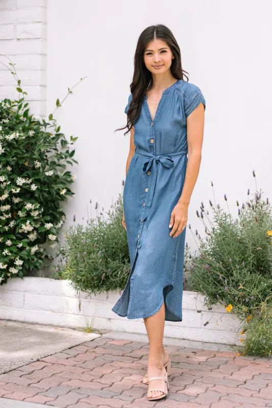 Suzanne Button Down Dress sold by Morning Lavender