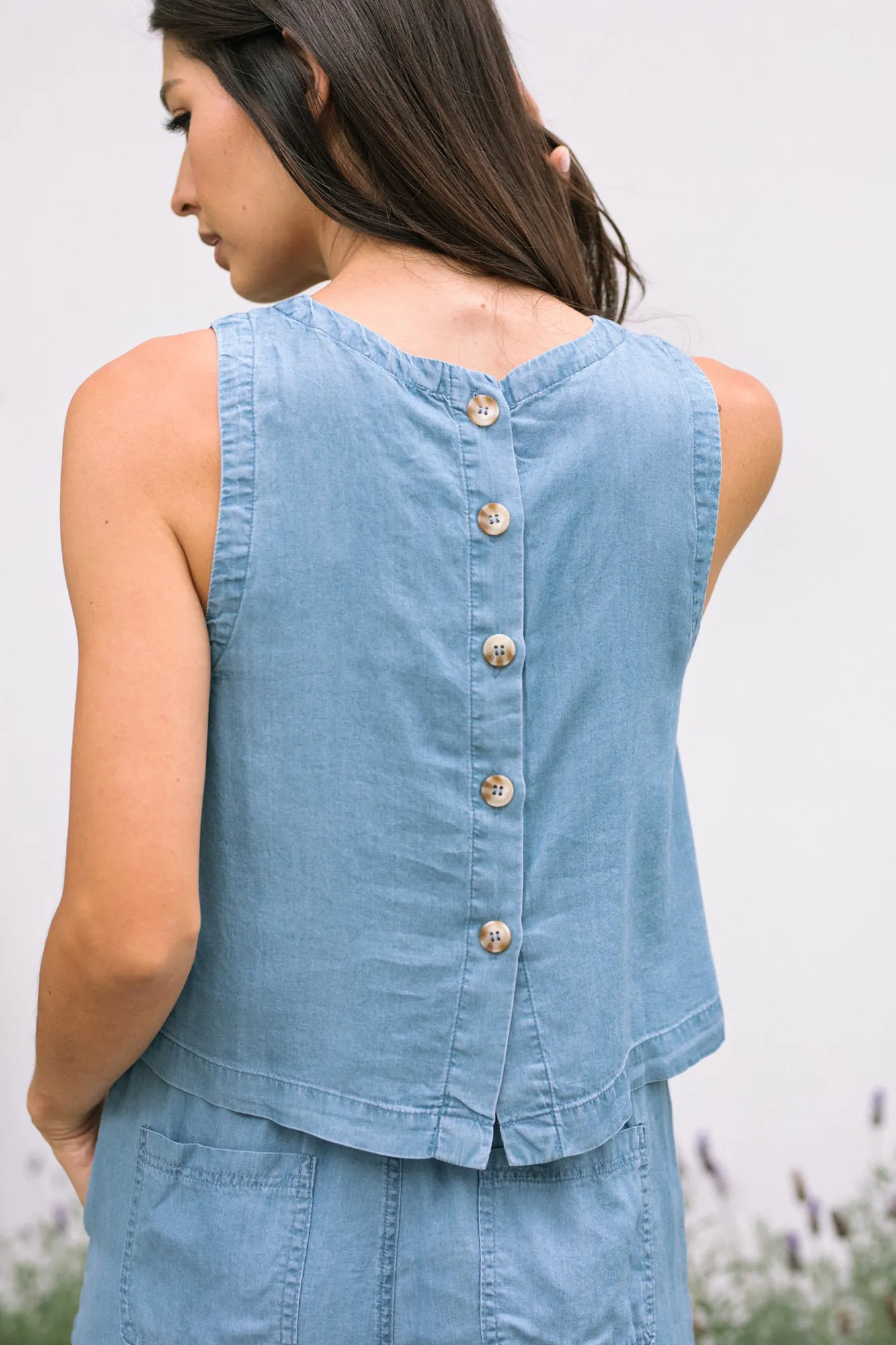 Skye Button Back Tank sold by Morning Lavender product image thumbnail 2