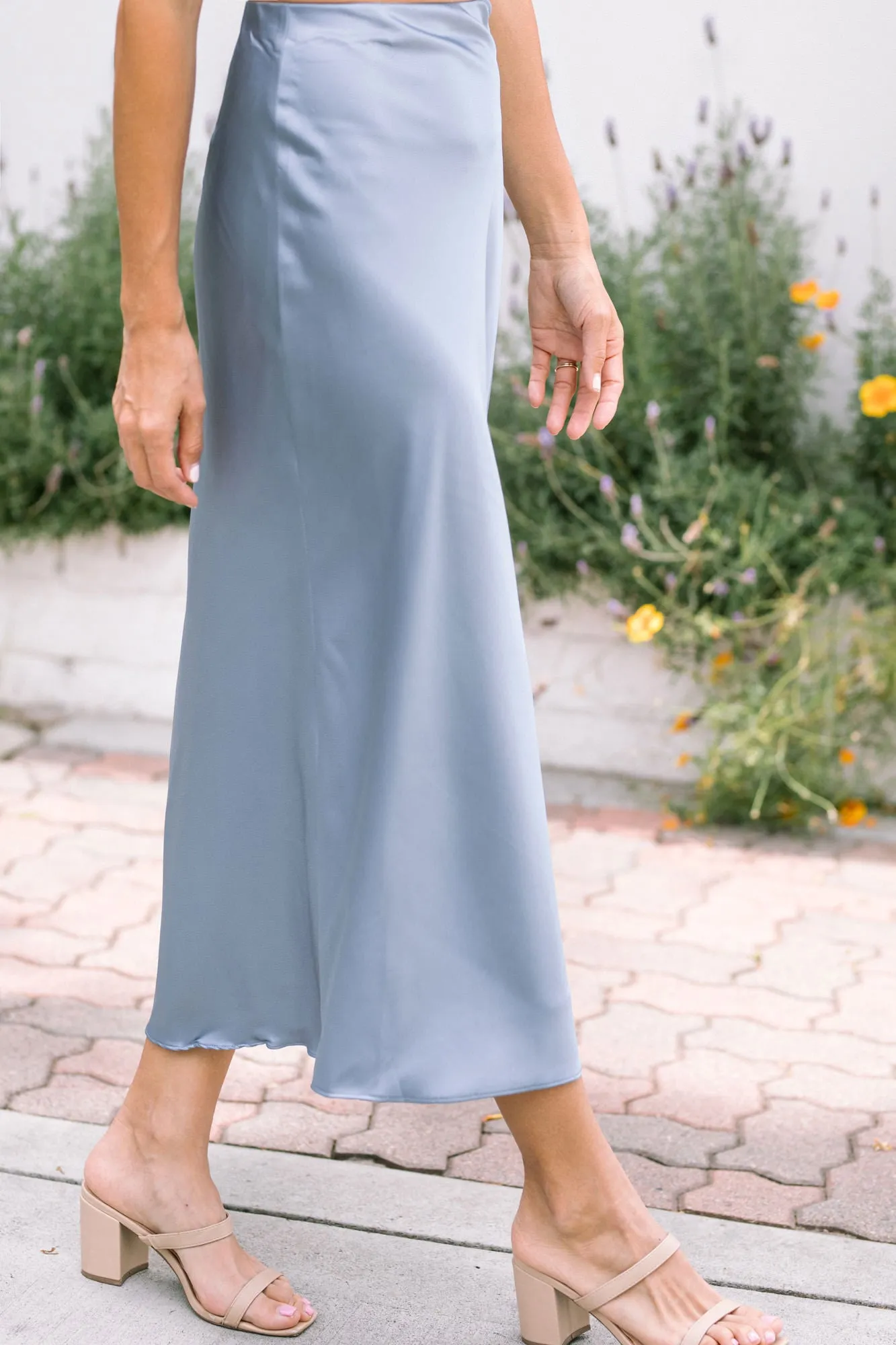 Francesca Satin Slip Skirt sold by Morning Lavender product image thumbnail 5