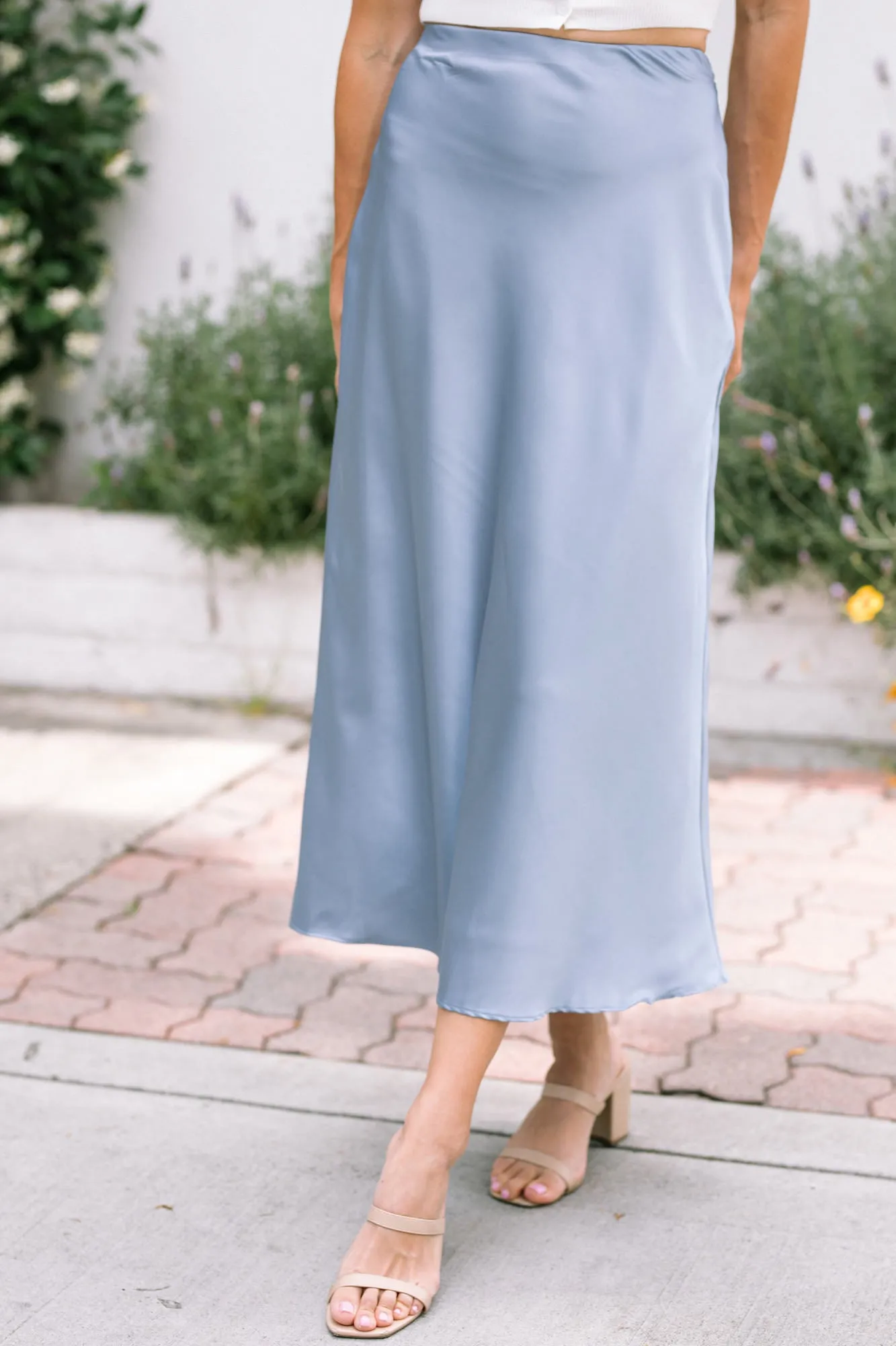 Francesca Satin Slip Skirt sold by Morning Lavender product image thumbnail 2