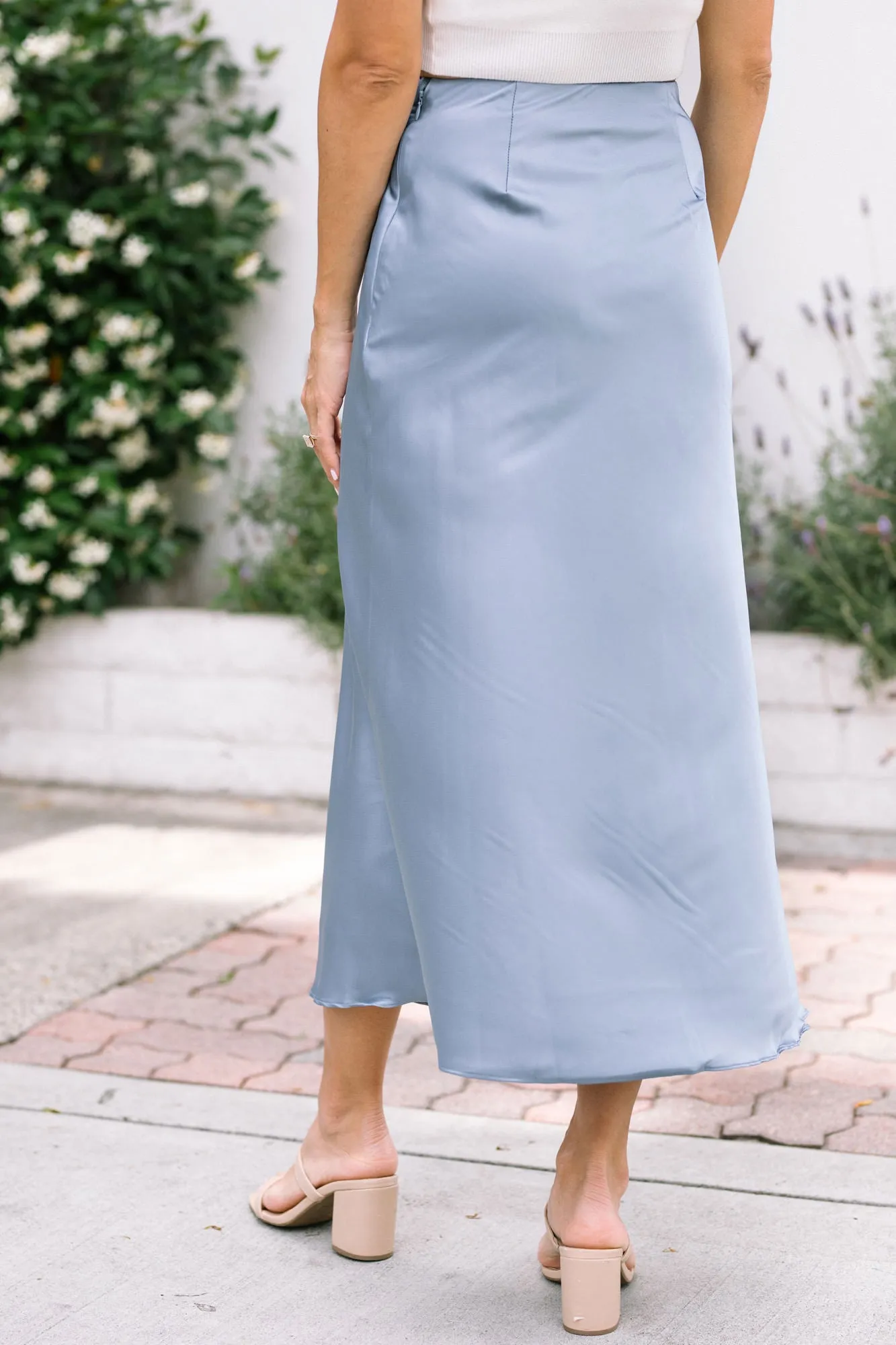 Francesca Satin Slip Skirt sold by Morning Lavender product image thumbnail 4