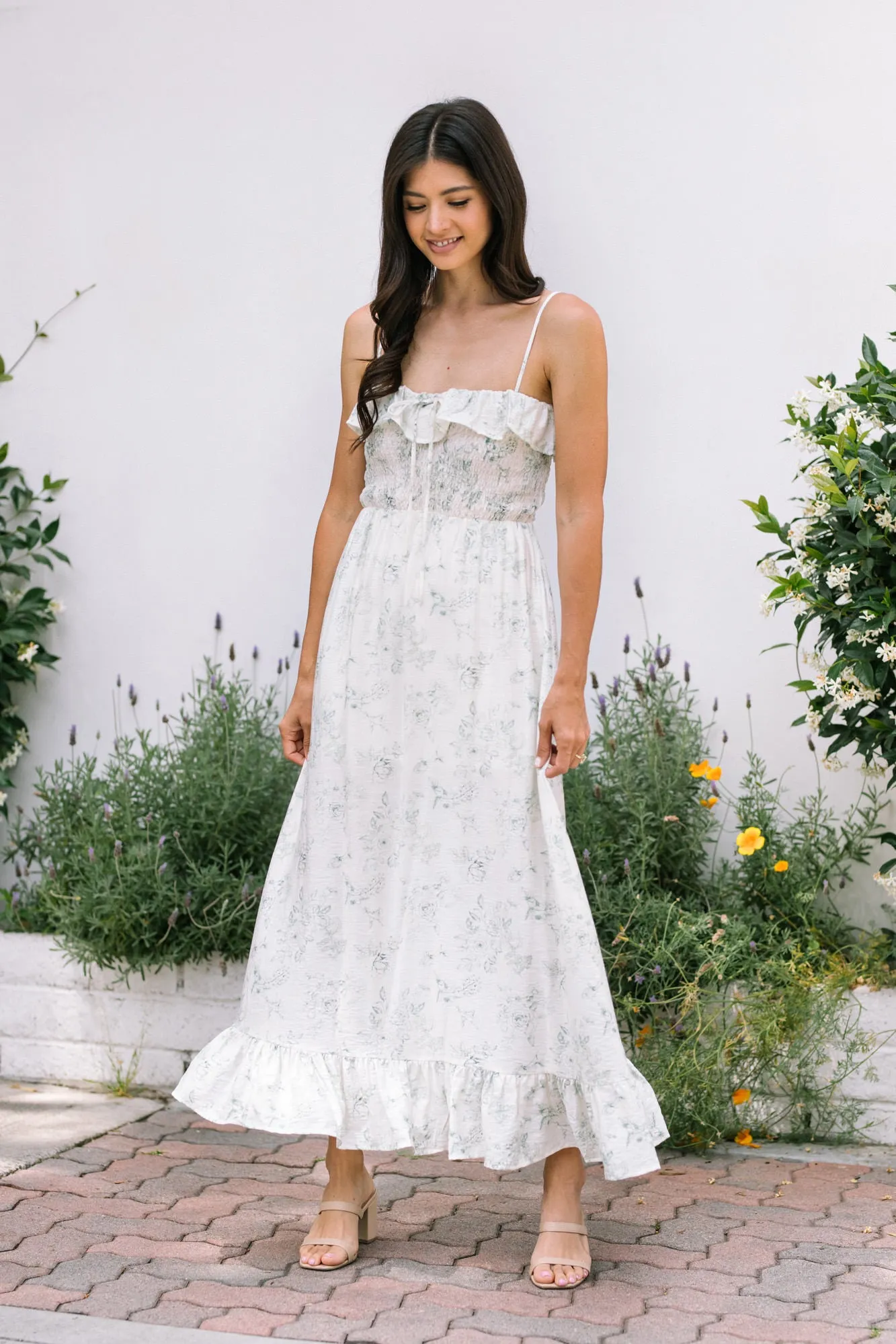 Eileen Smocked Floral Dress sold by Morning Lavender product image thumbnail 2