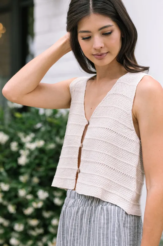 Dina Buttoned Knit Tank sold by Morning Lavender