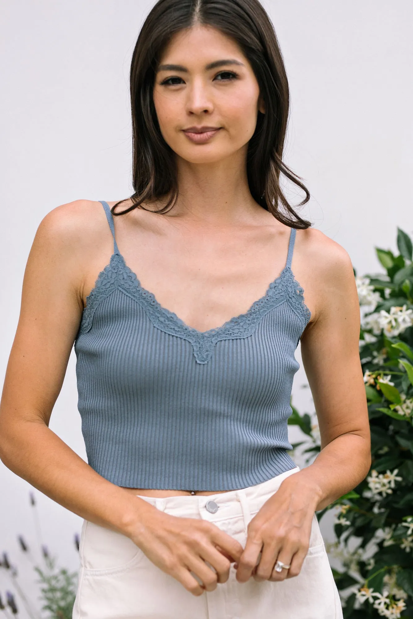 Casey Lace Trim Cami sold by Morning Lavender