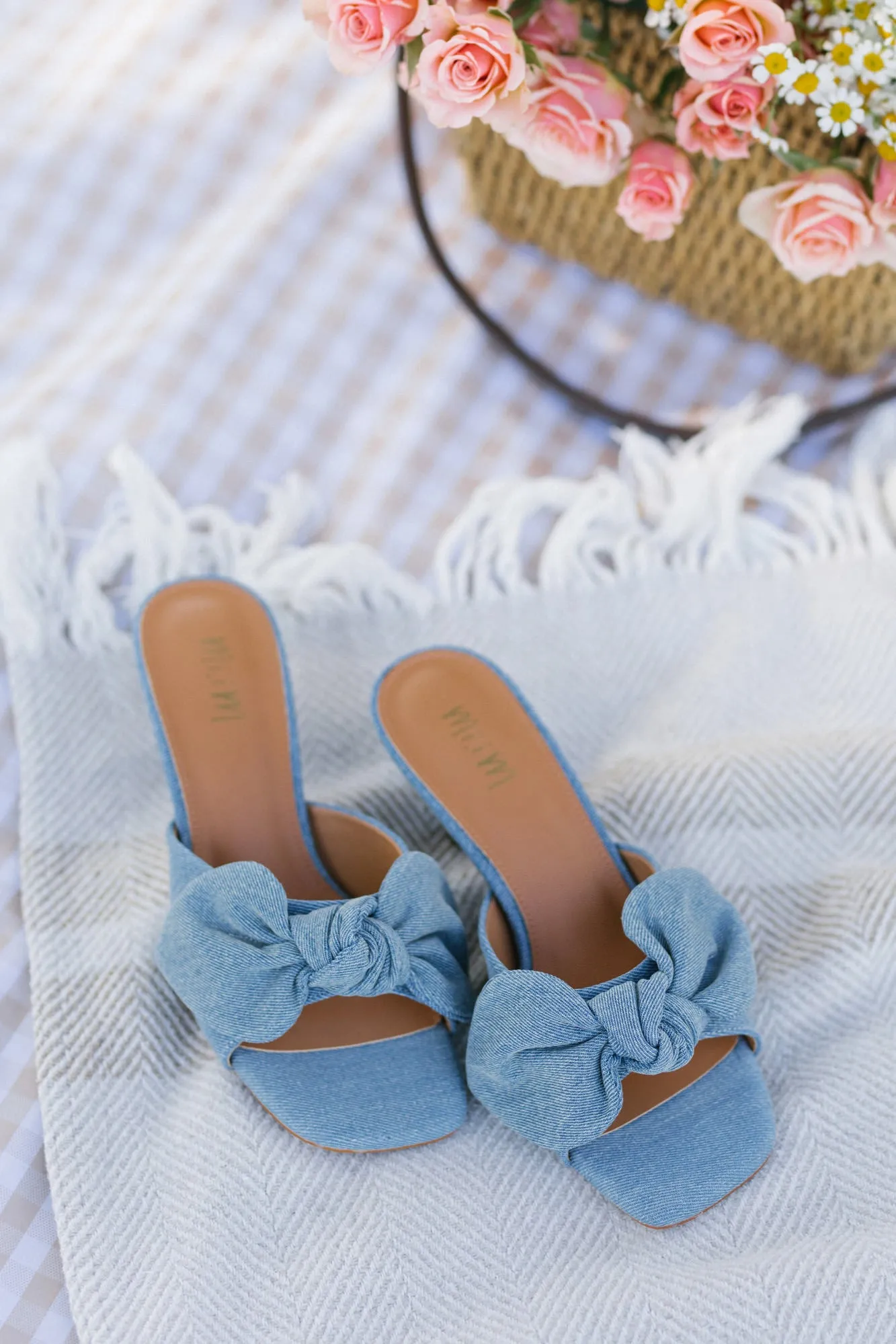 Hannah Denim Kitten Heel sold by Morning Lavender product image thumbnail 2