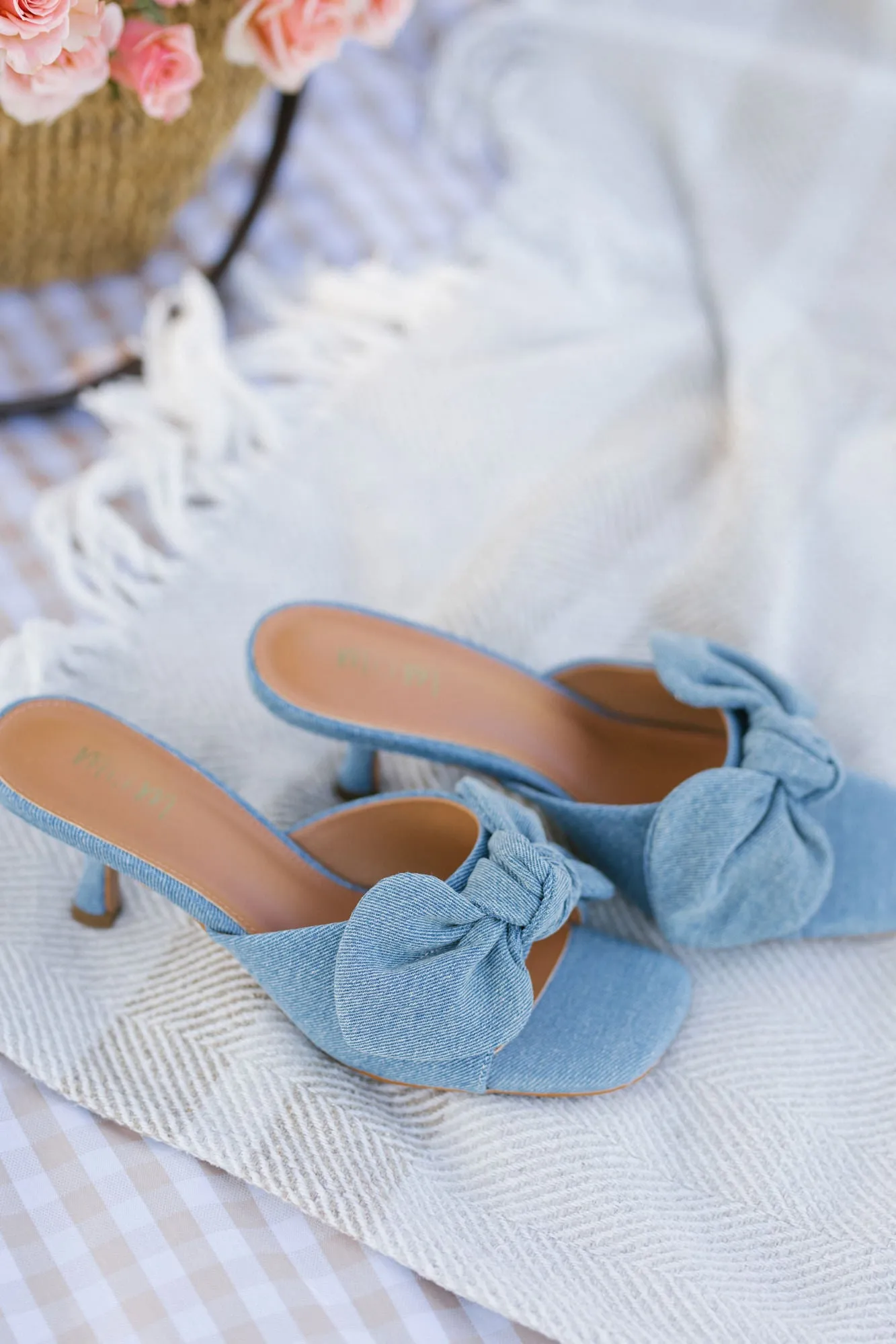Hannah Denim Kitten Heel sold by Morning Lavender product image thumbnail 3