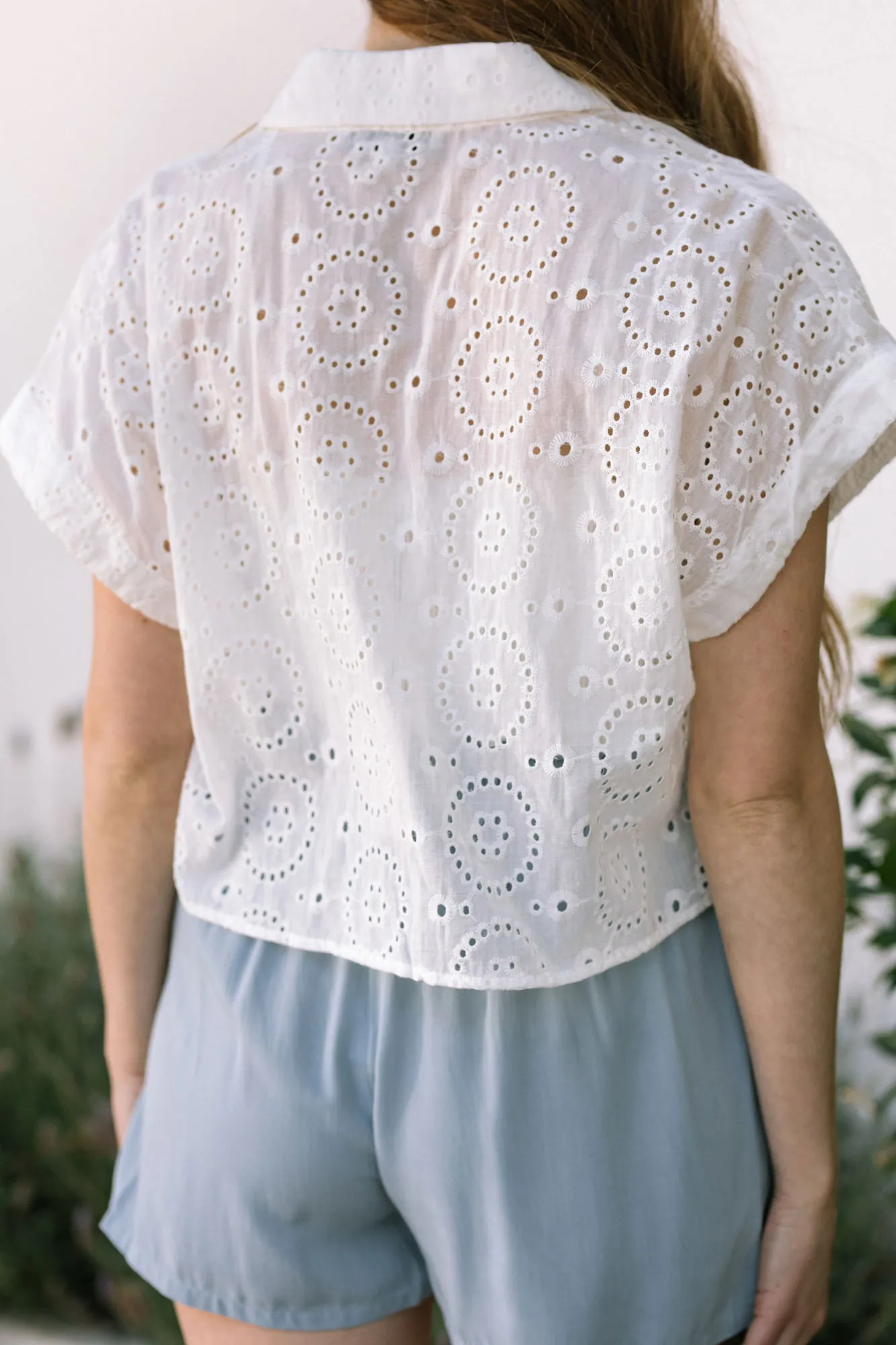 Albie Eyelet Button Shirt sold by Morning Lavender product image thumbnail 4
