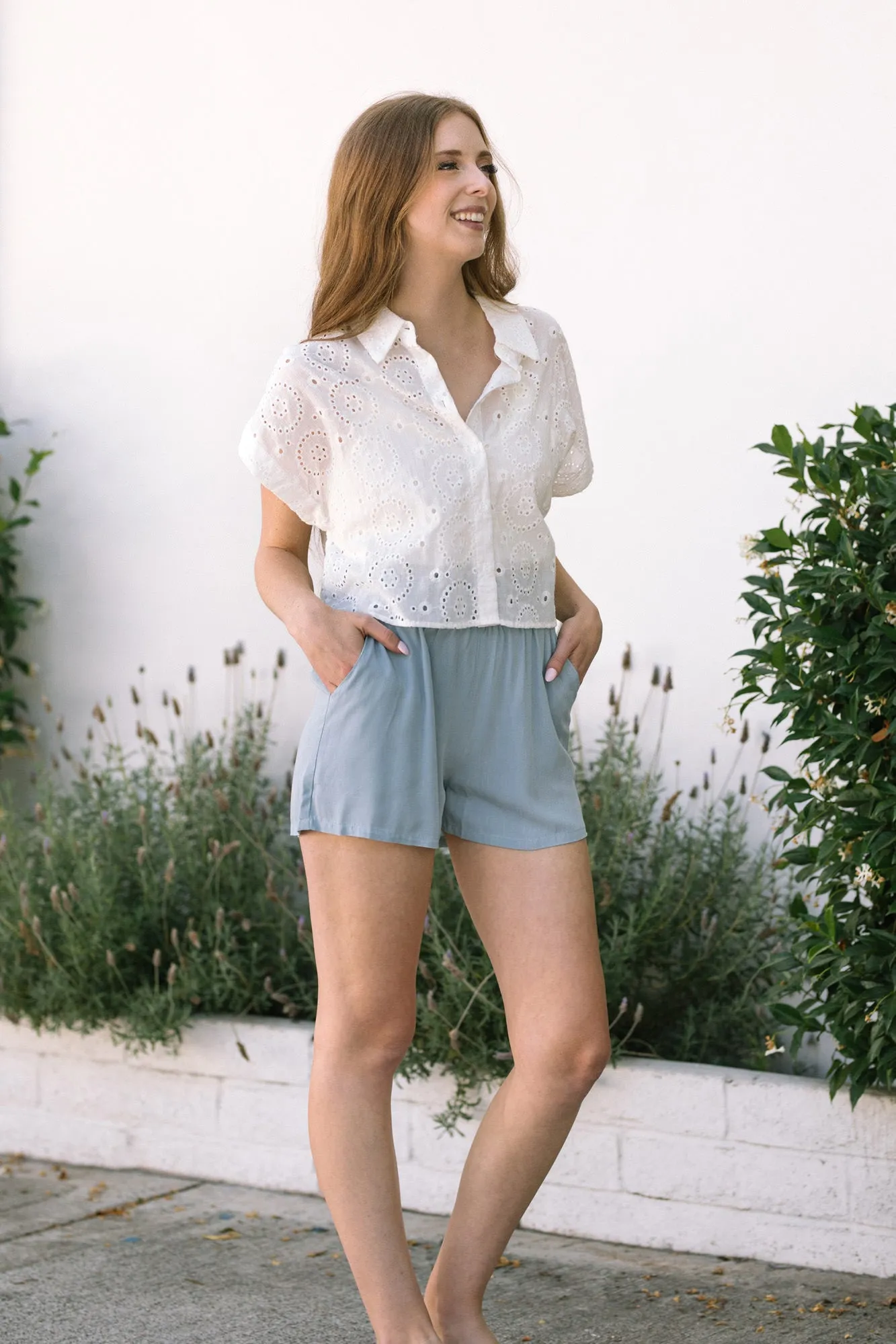 Albie Eyelet Button Shirt sold by Morning Lavender product image thumbnail 2