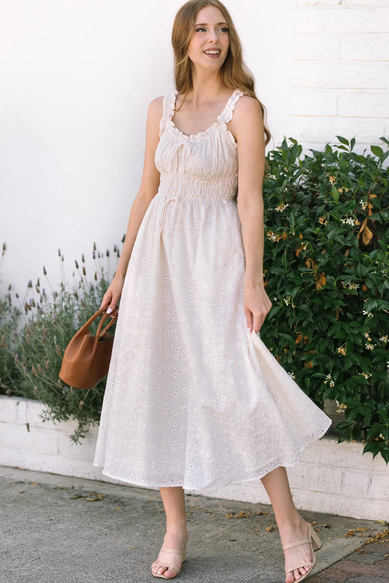 Camille Bow Midi Dress sold by Morning Lavender