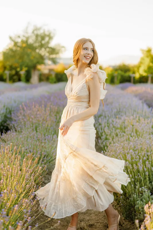 Elena Floral Embroidered Dress sold by Morning Lavender