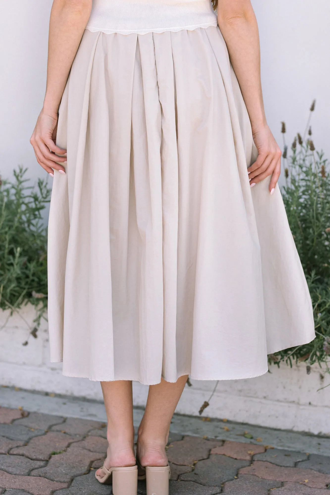 Serena Pleated Midi Skirt sold by Morning Lavender product image thumbnail 4