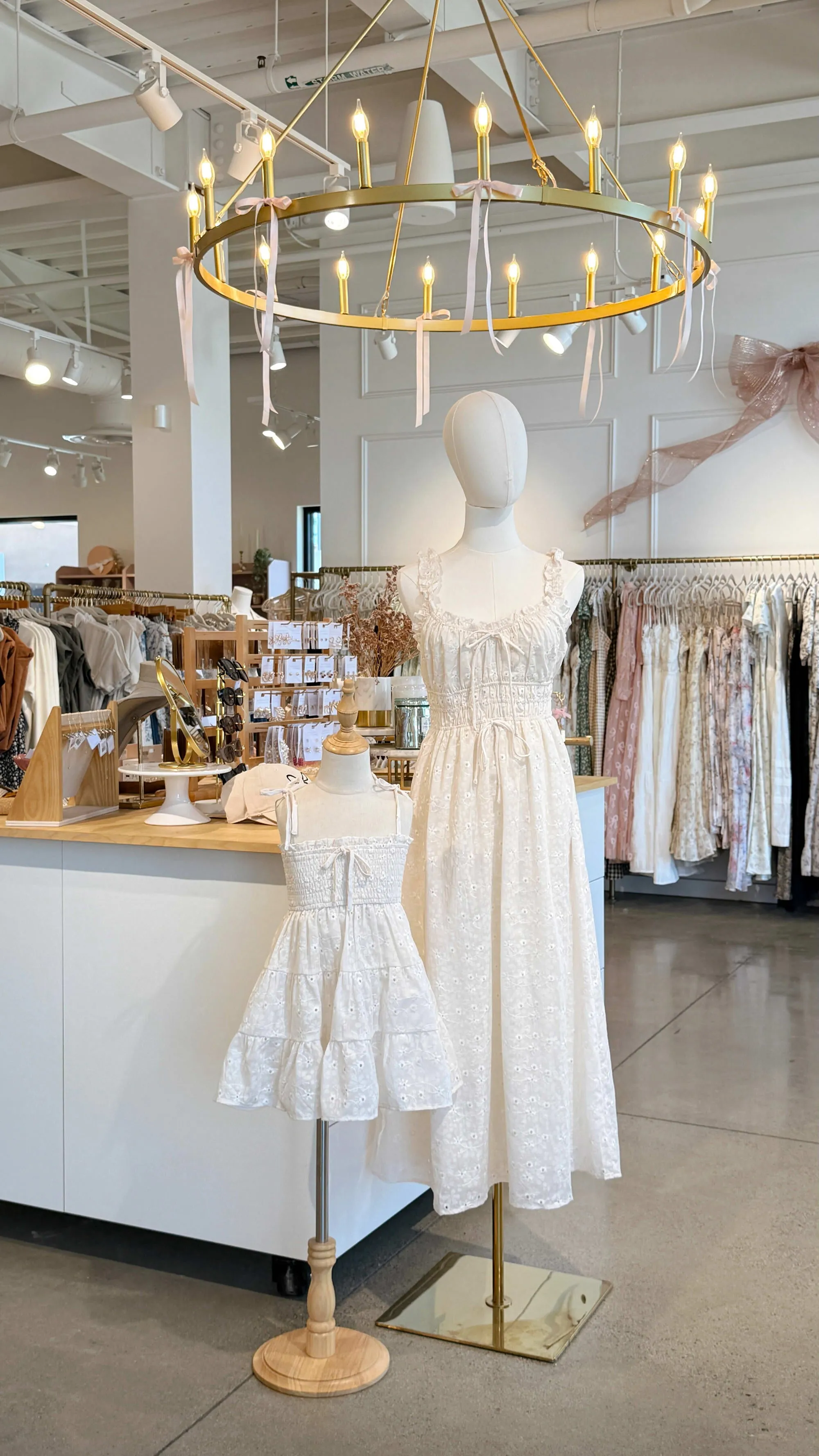 Girls Camille Bow Dress sold by Morning Lavender product image thumbnail 2