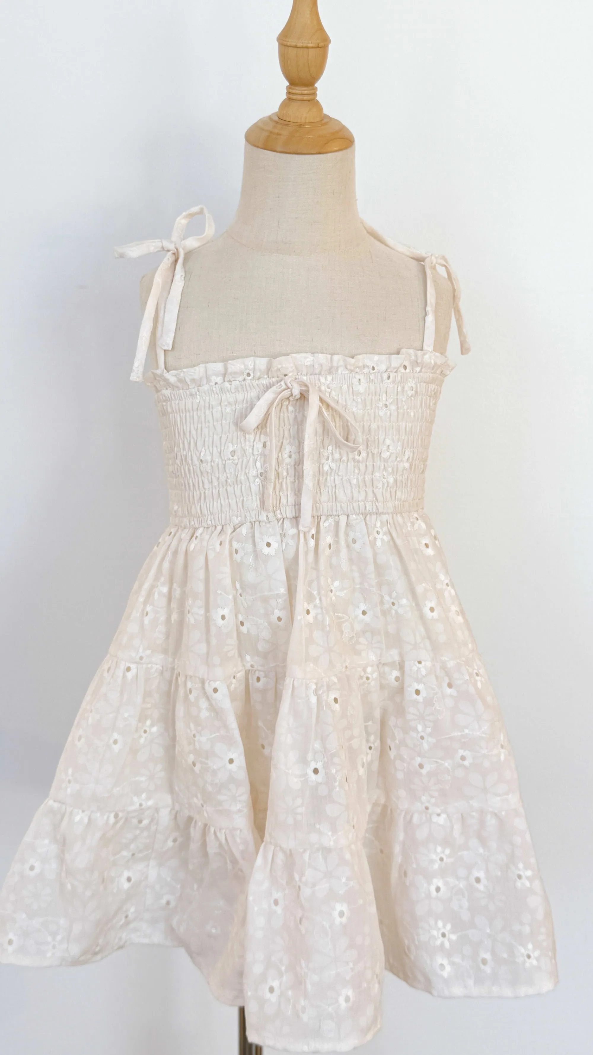 Girls Camille Bow Dress sold by Morning Lavender