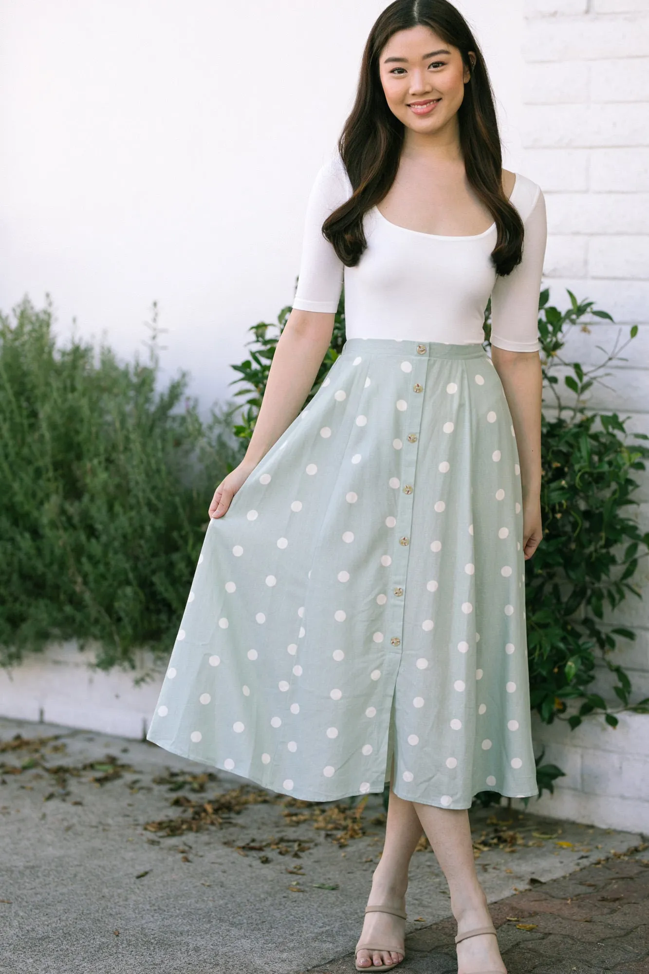 Francine Polka Dot Skirt sold by Morning Lavender product image thumbnail 4
