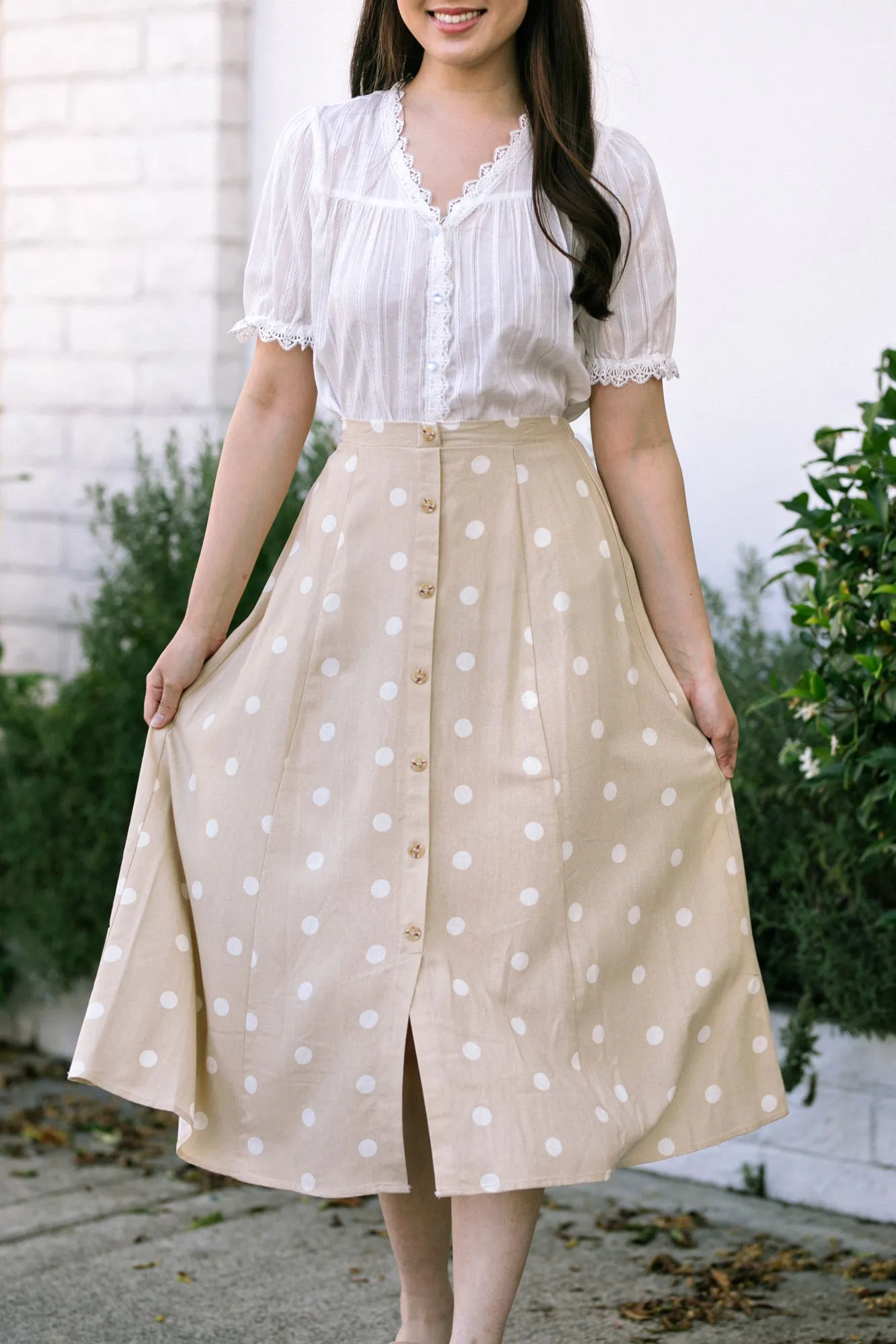 Francine Polka Dot Skirt sold by Morning Lavender