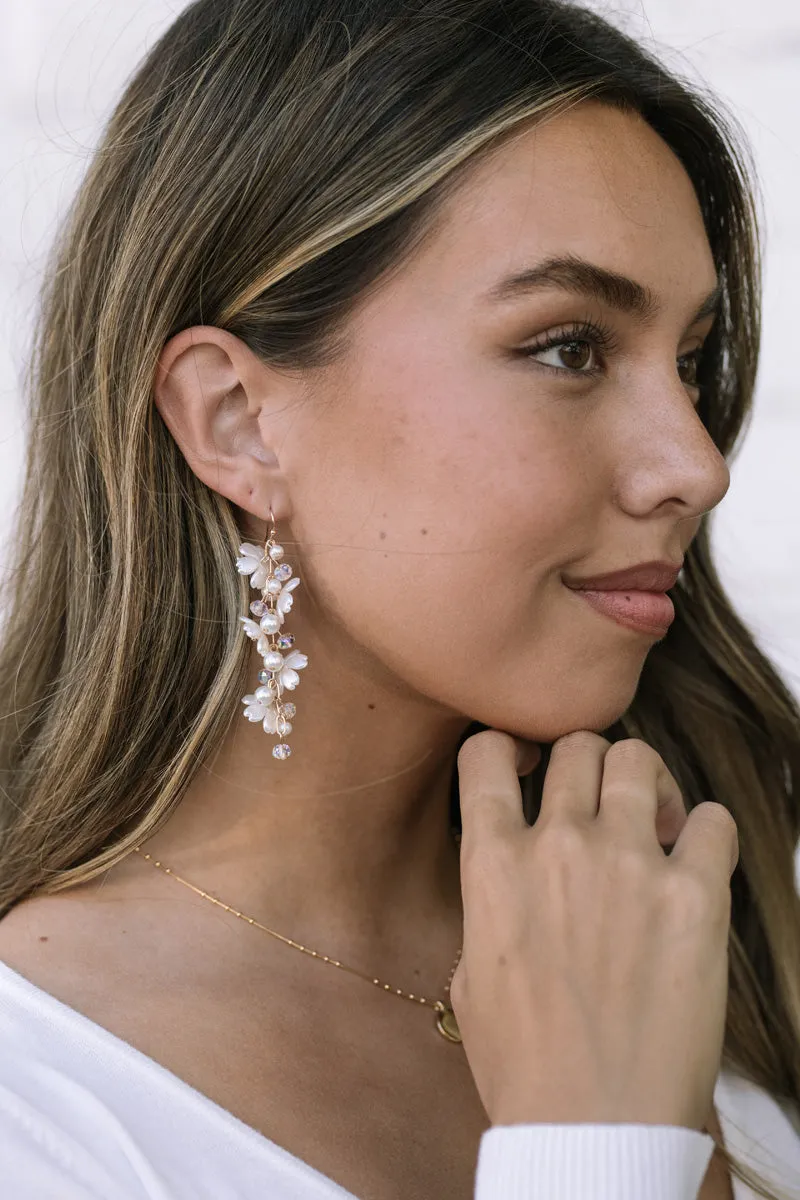 Olivia Flower Dangle Earrings sold by Morning Lavender