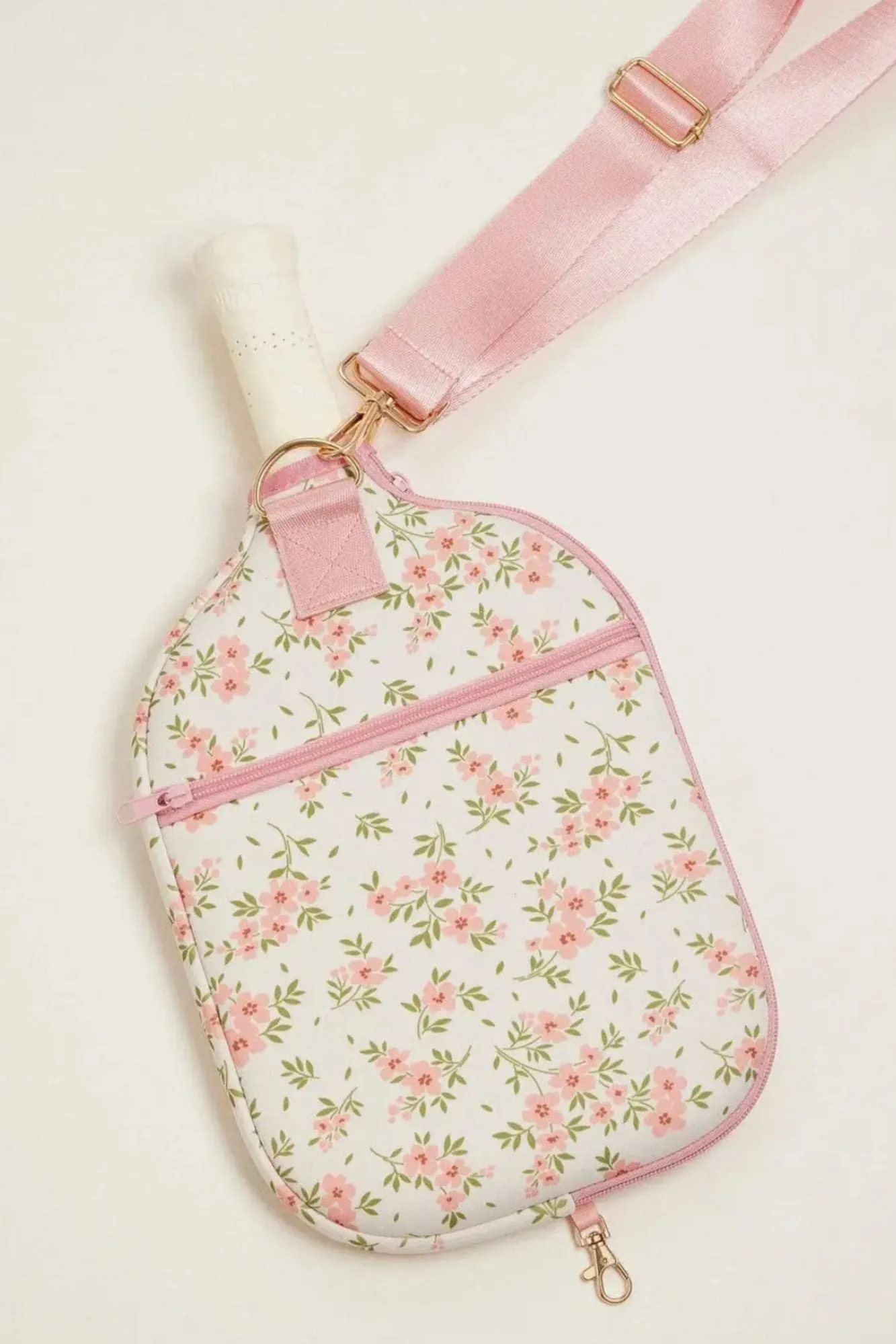Floral Neoprene Pickleball Paddle Bag sold by Morning Lavender