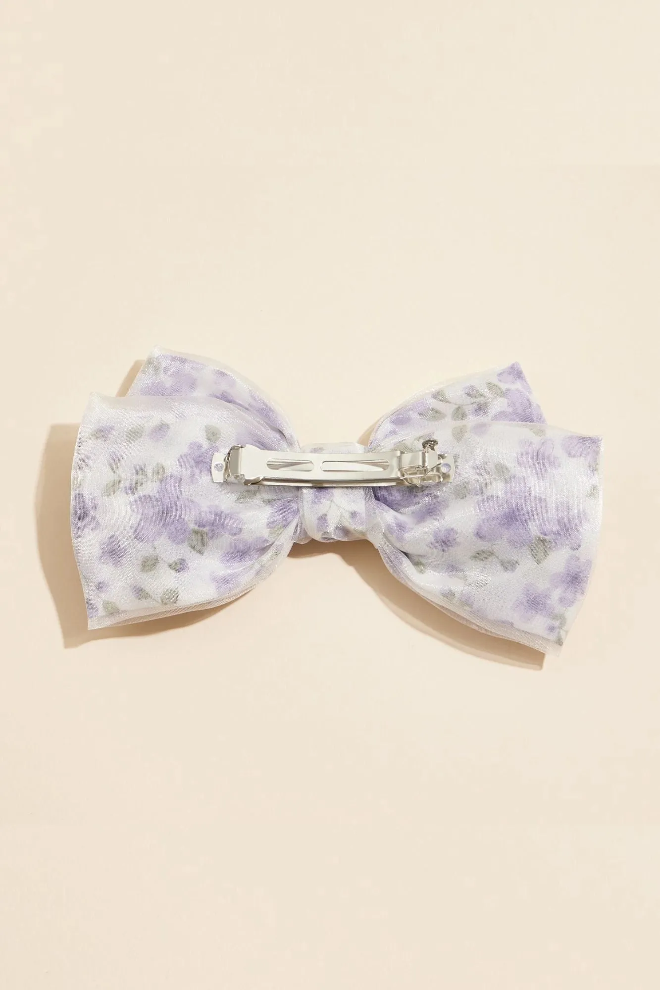 Haley Floral Bow Hair Clip sold by Morning Lavender product image thumbnail 2