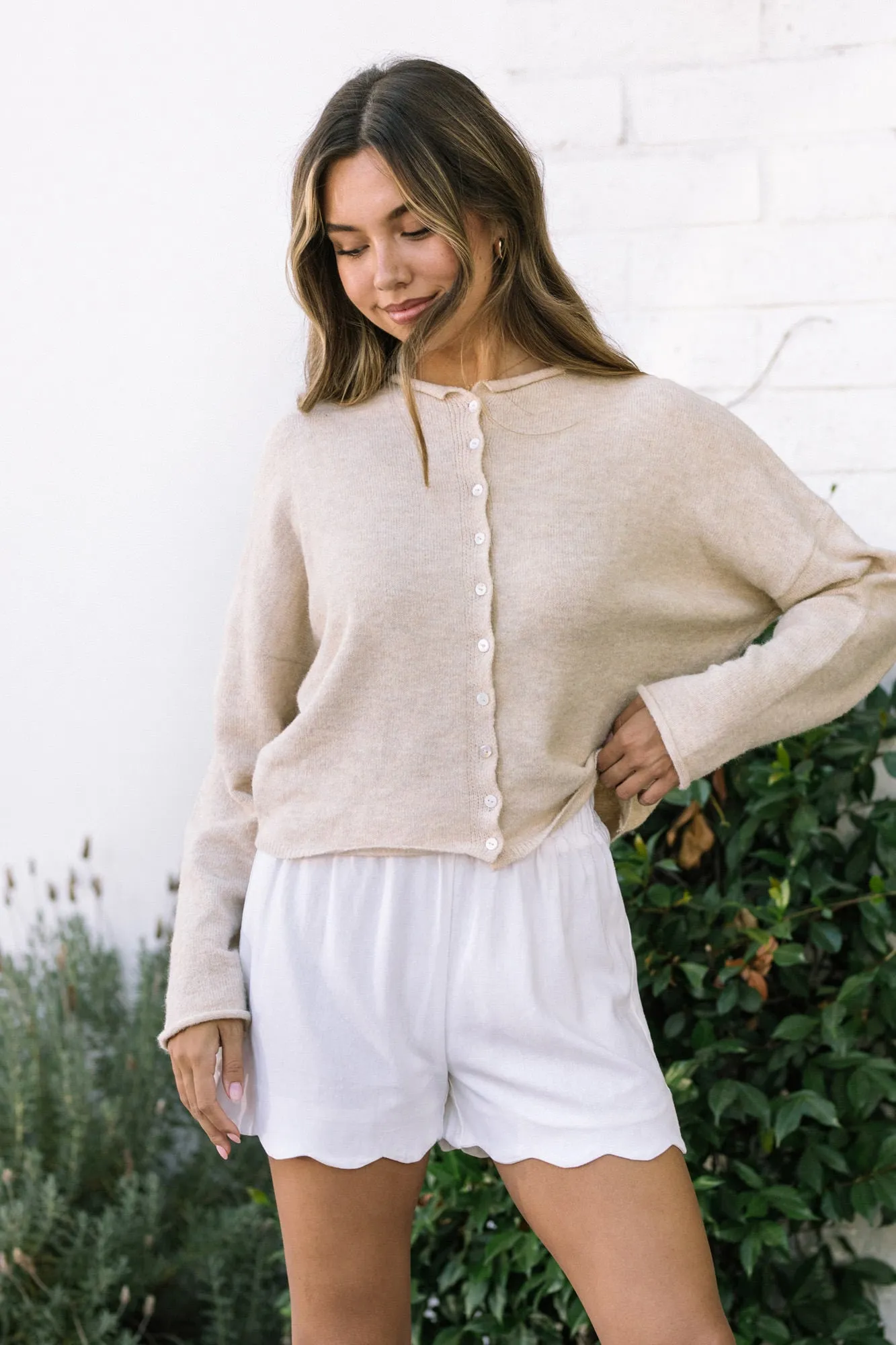 Sonia Scalloped Shorts sold by Morning Lavender product image thumbnail 2