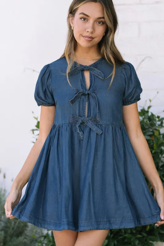 Nina Bow Mini Dress sold by Morning Lavender