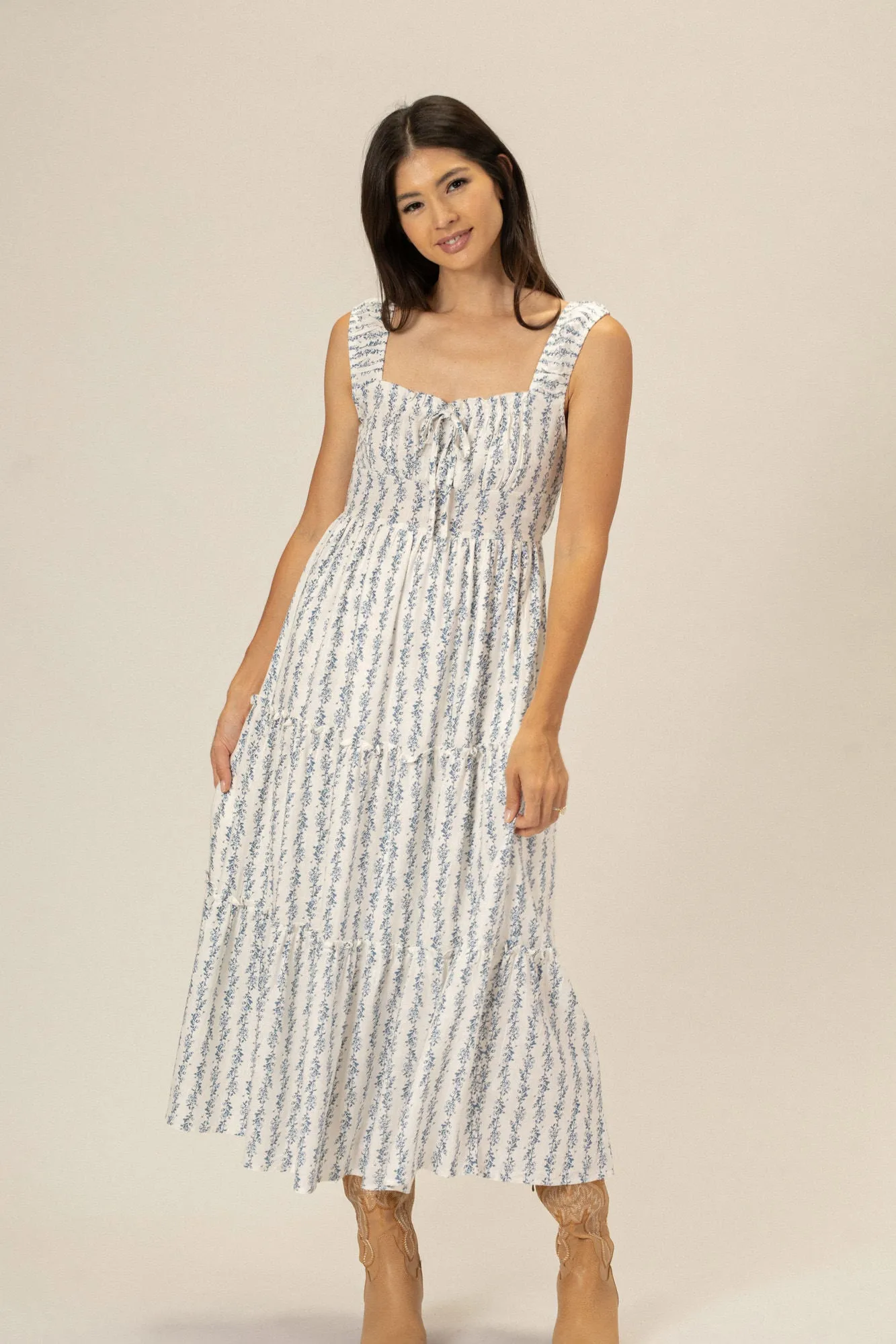 Rita Floral Midi Dress sold by Morning Lavender product image thumbnail 4