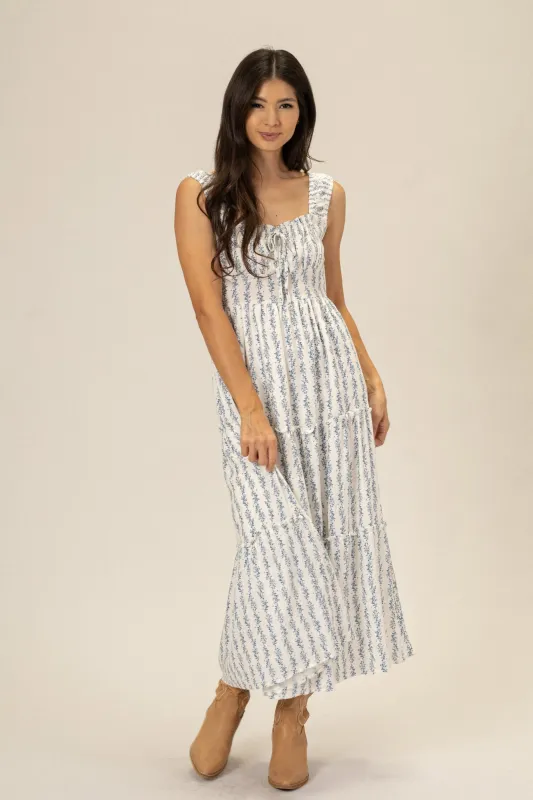 Rita Floral Midi Dress sold by Morning Lavender