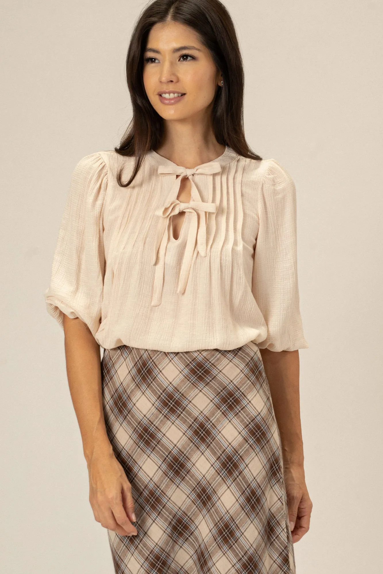 Nancy Front Tie Blouse sold by Morning Lavender product image thumbnail 4