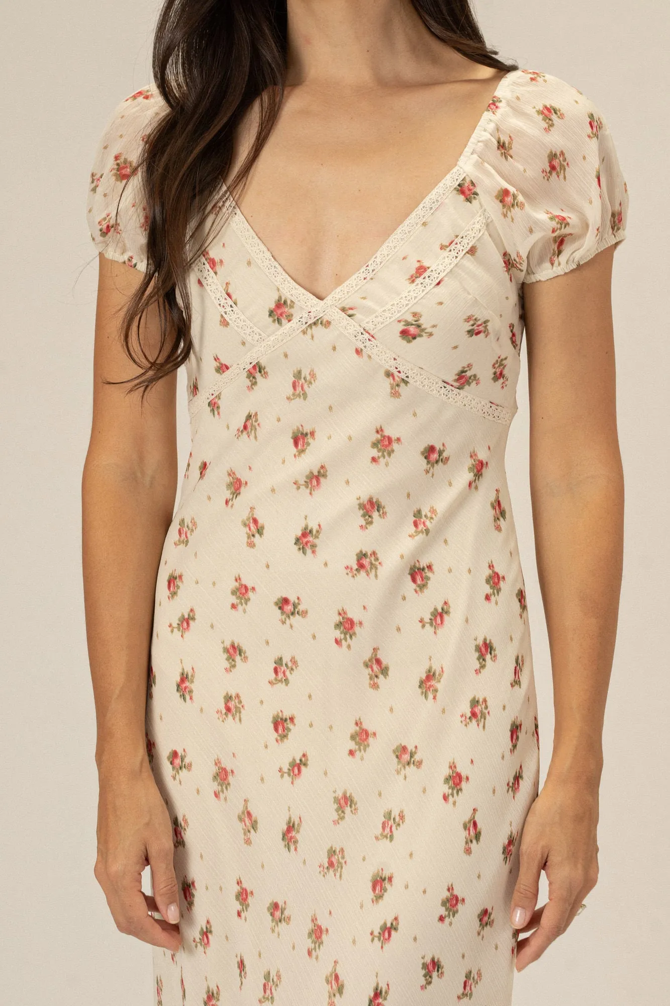Leslie V-Neck Floral Dress sold by Morning Lavender product image thumbnail 3