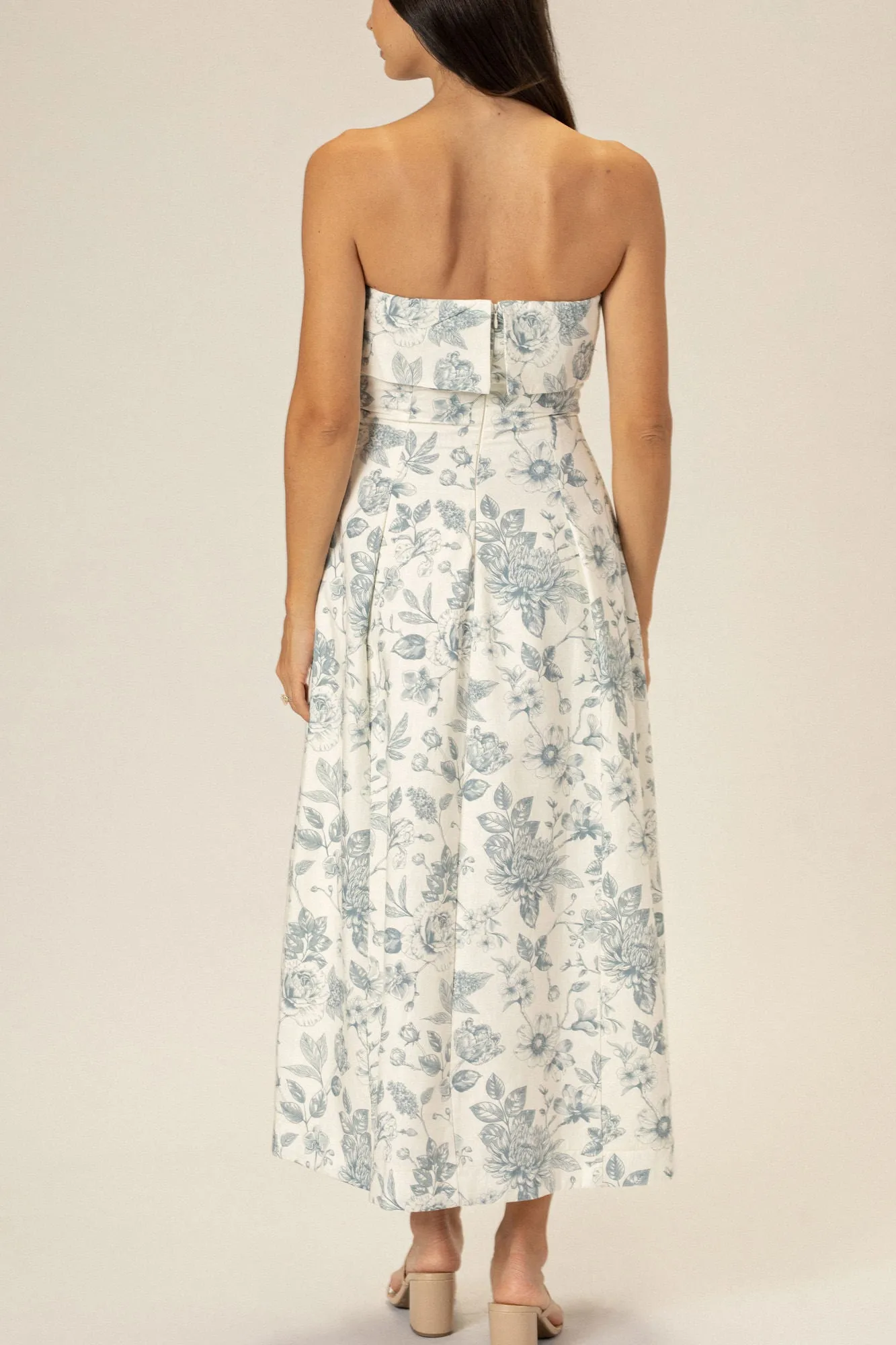 Jocelyn Strapless Floral Dress sold by Morning Lavender product image thumbnail 4