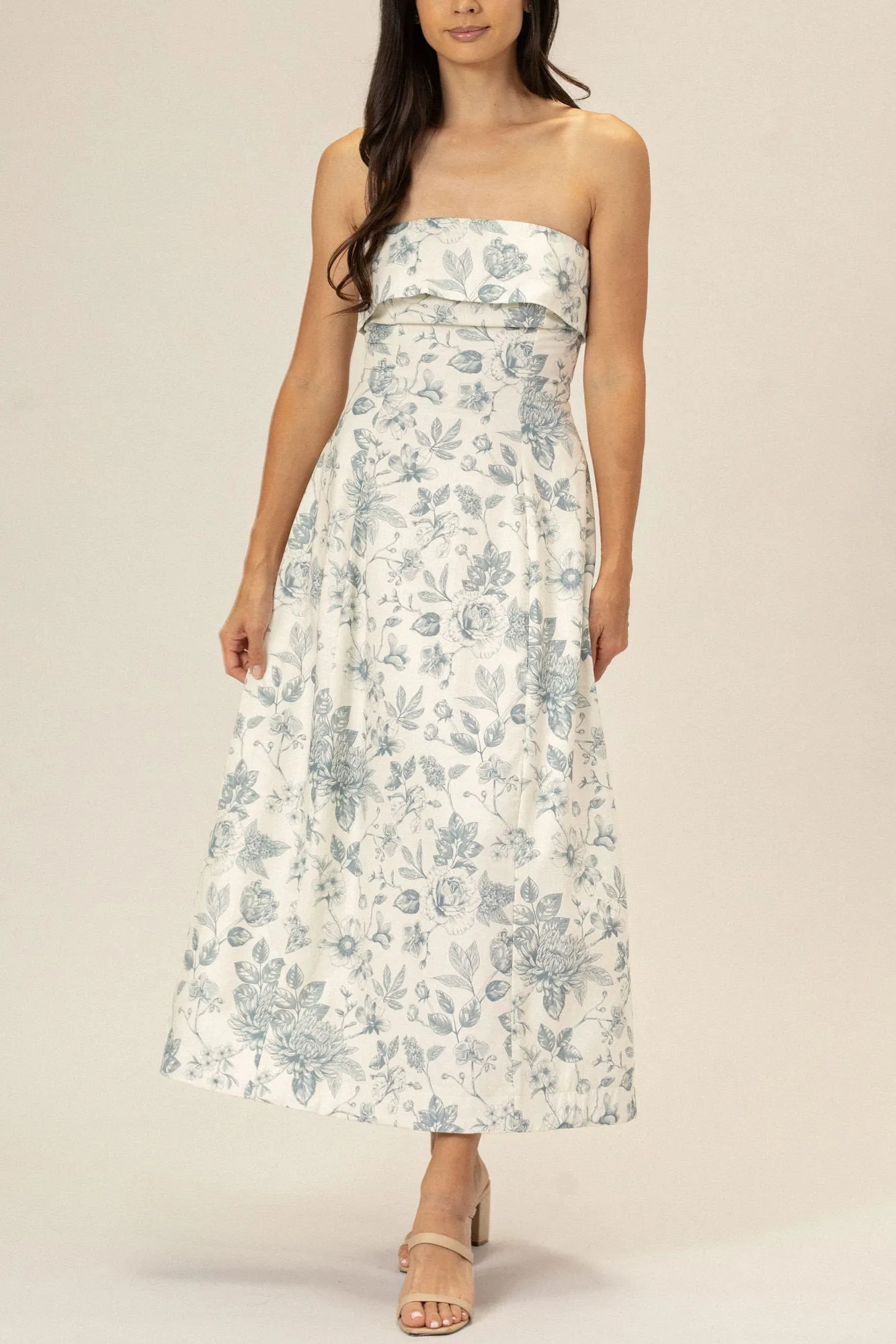 Jocelyn Strapless Floral Dress sold by Morning Lavender product image thumbnail 2