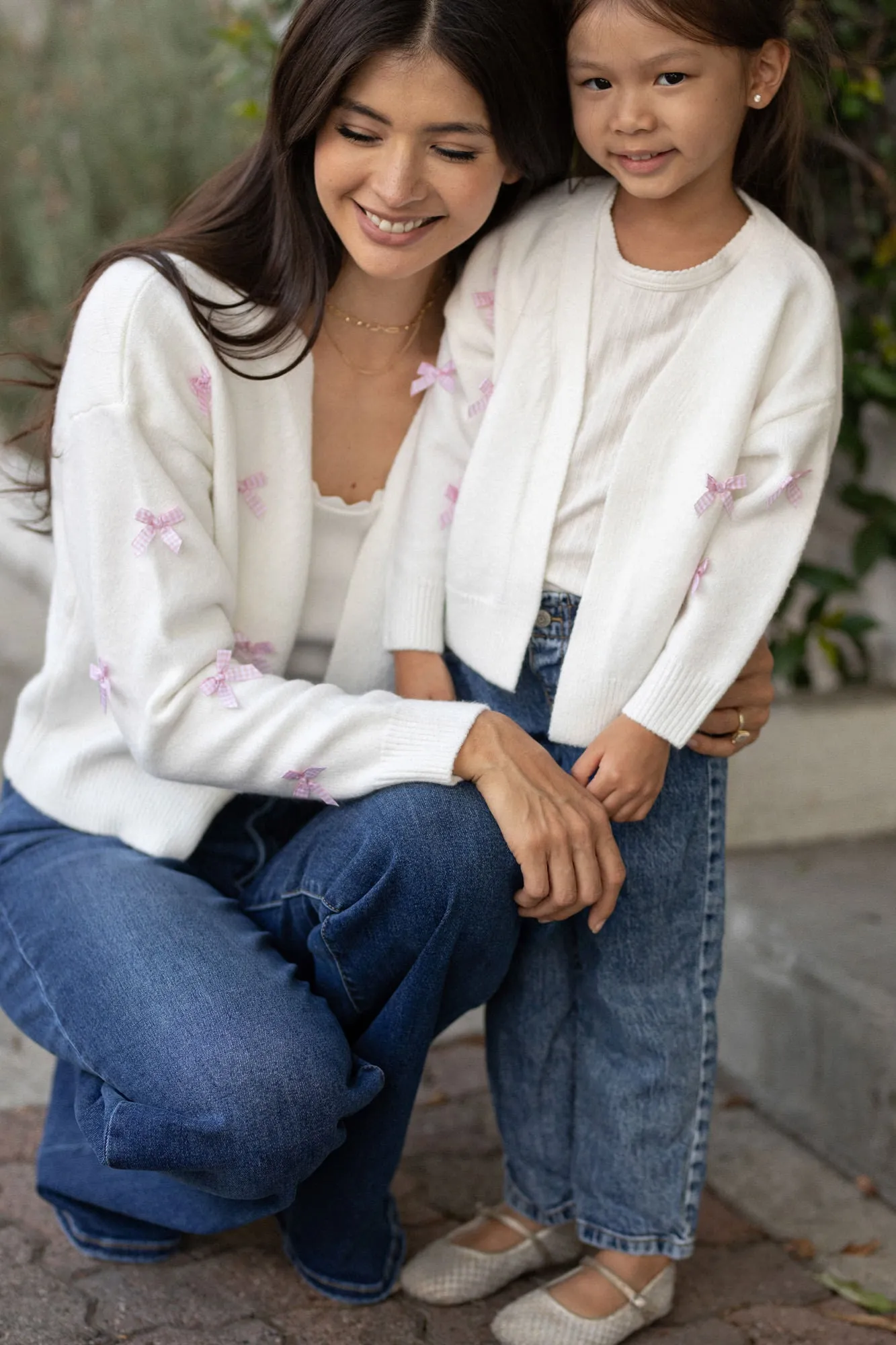 Girls Odalis Bow Cardigan sold by Morning Lavender product image thumbnail 4