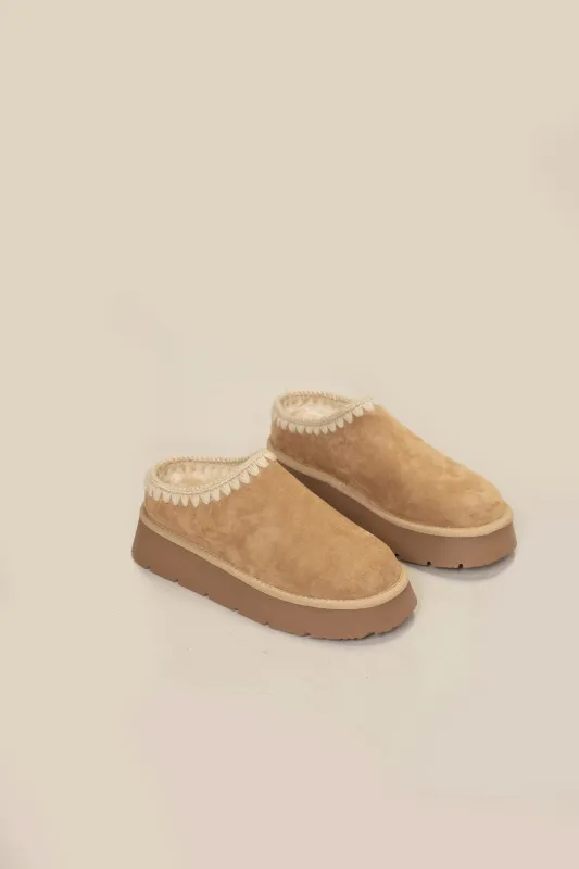 Brandi Platform Cozy Mule Slipper sold by Morning Lavender