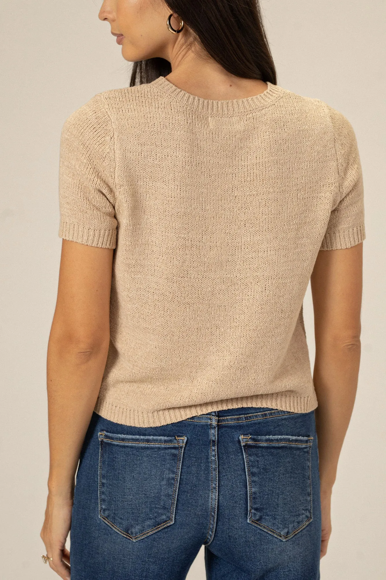Agnes Crew Neck Knit Tee sold by Morning Lavender product image thumbnail 3