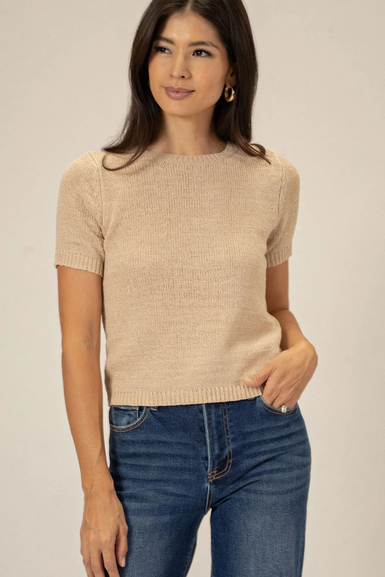 Agnes Crew Neck Knit Tee sold by Morning Lavender product image thumbnail 5