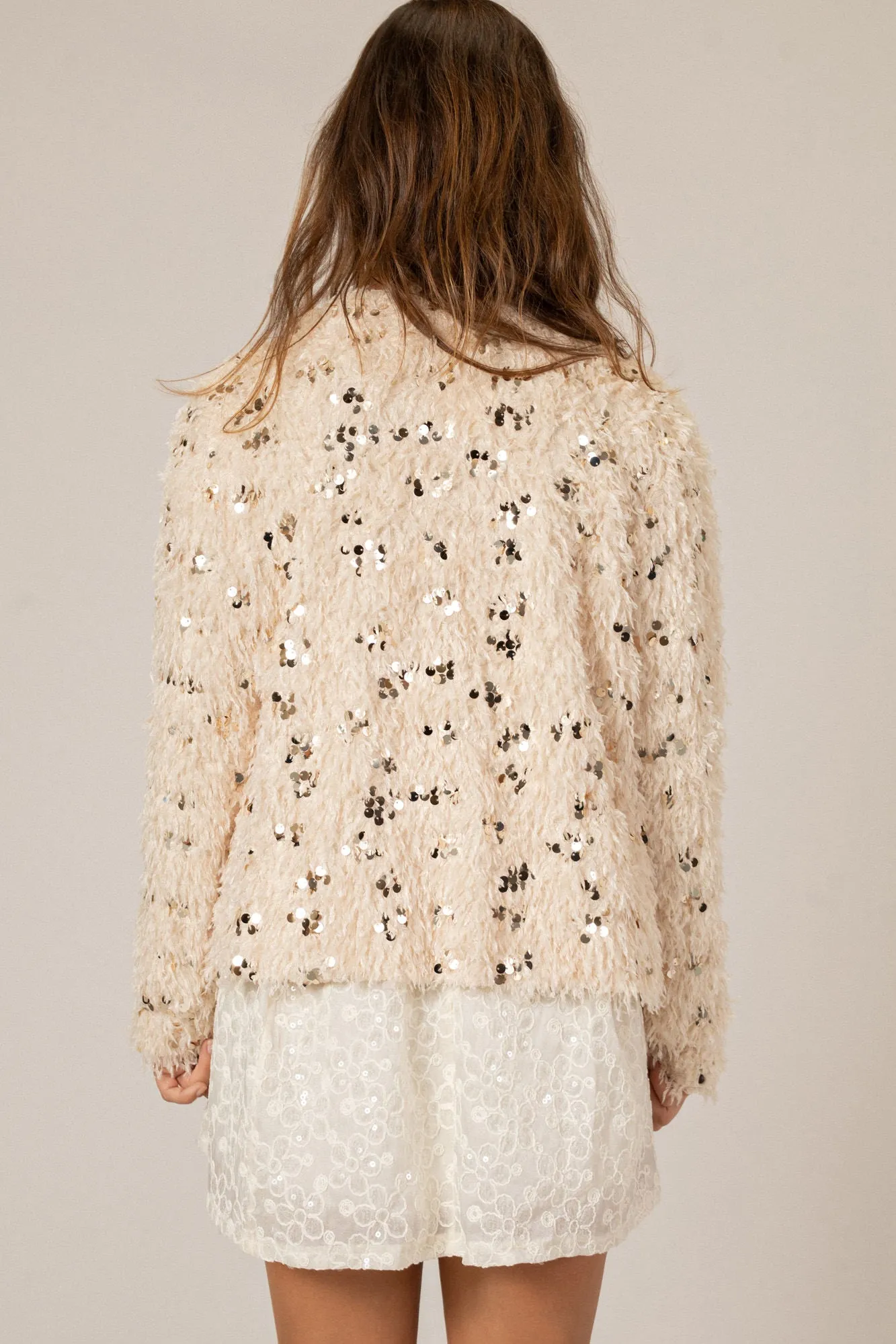 Winslow Feather Sequin Cardigan sold by Morning Lavender product image thumbnail 4