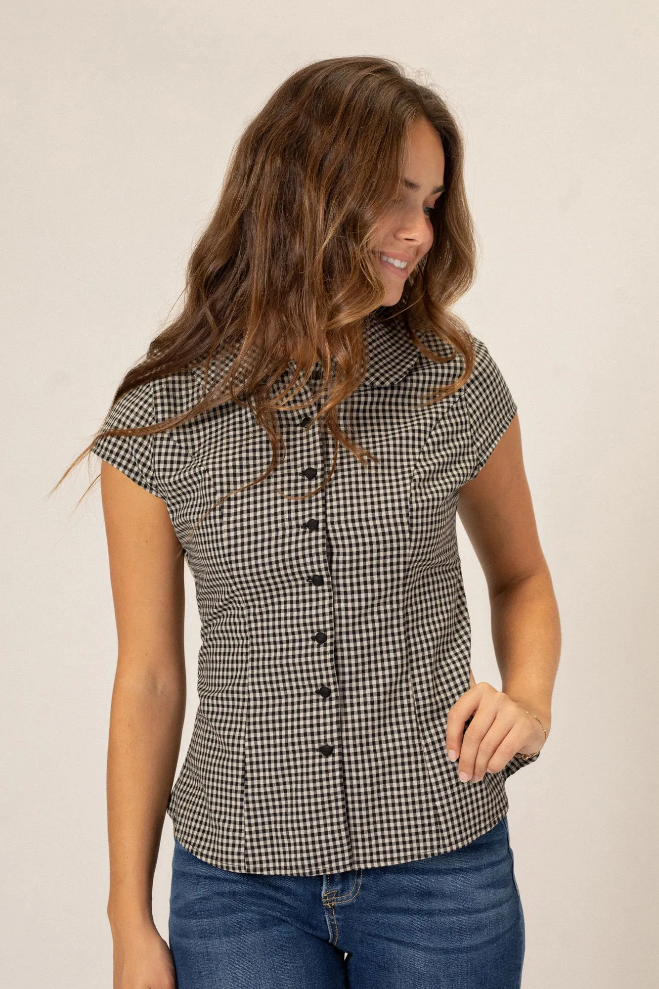 Regina Slim Button Up Shirt sold by Morning Lavender product image thumbnail 3