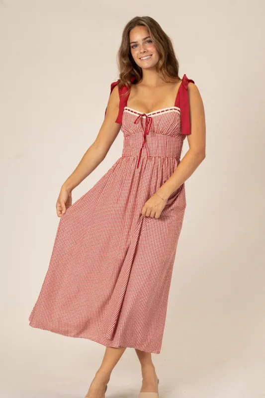 Natalie Plaid Sweetheart Dress sold by Morning Lavender