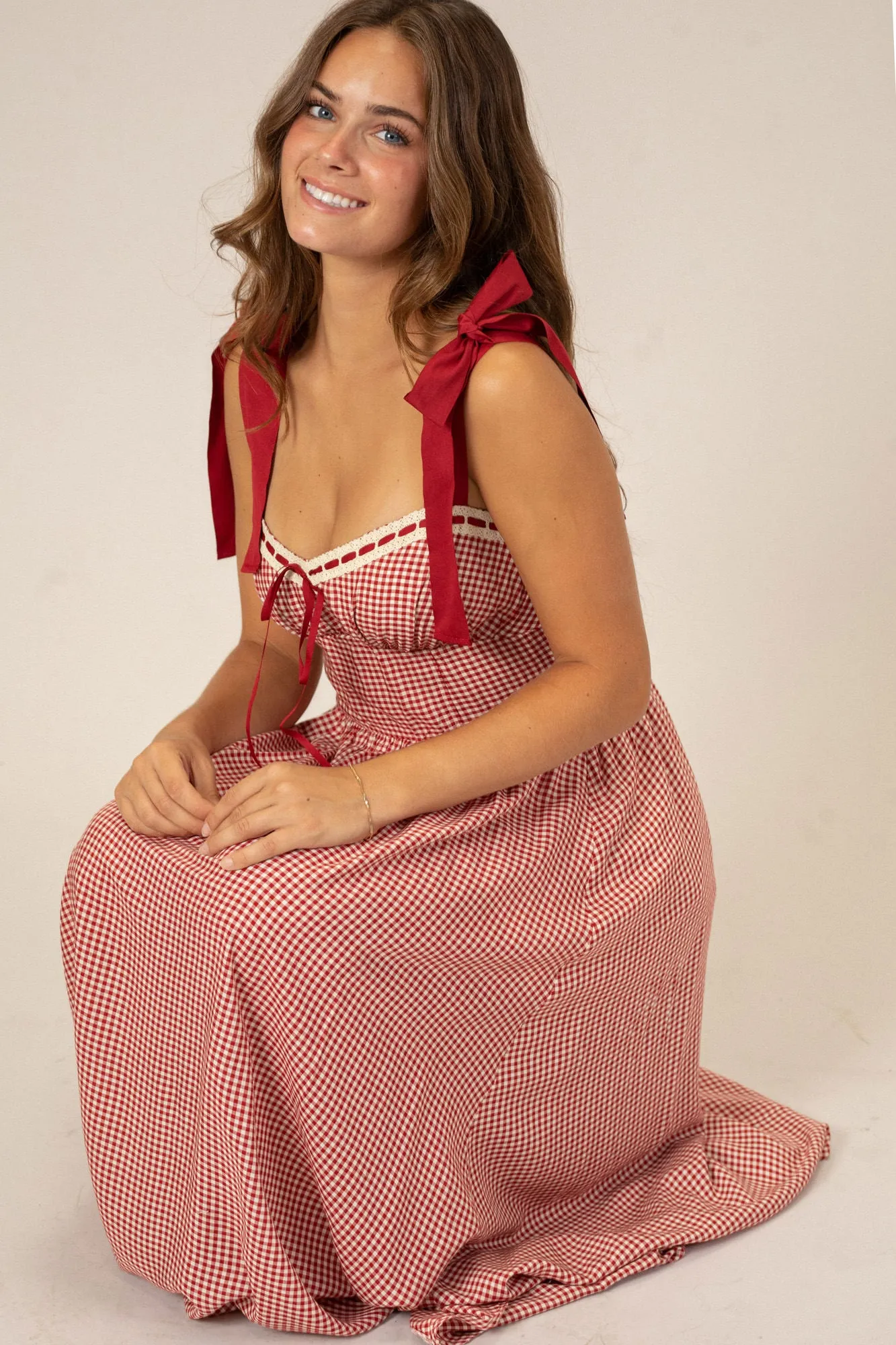 Natalie Plaid Sweetheart Dress sold by Morning Lavender product image thumbnail 3